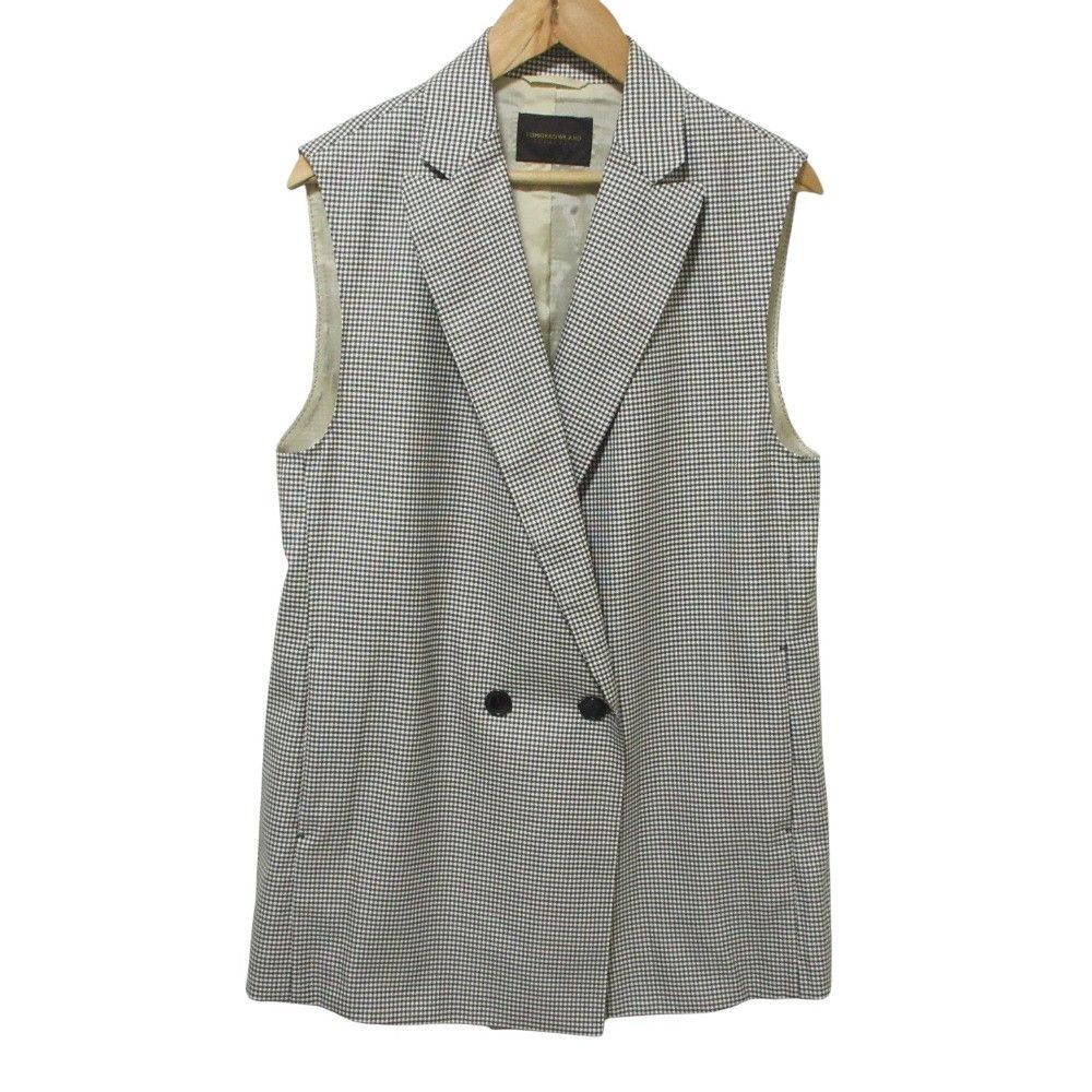 Other Other TOMORROWLAND collection Silky Gingham Check Double-breasted Gilet Textile Tops DUTY FREE for USA Size ONE SIZE - 1 Thumbnail