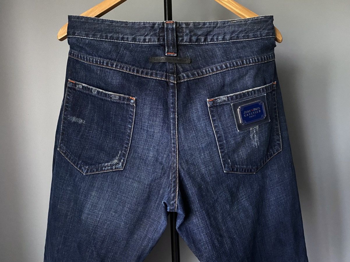 Jean Paul Gaultier Jean’s Paul Gaultier JPG Distressed Denim Metal Logo Archive Size US 36 / EU 52 - 12 Thumbnail
