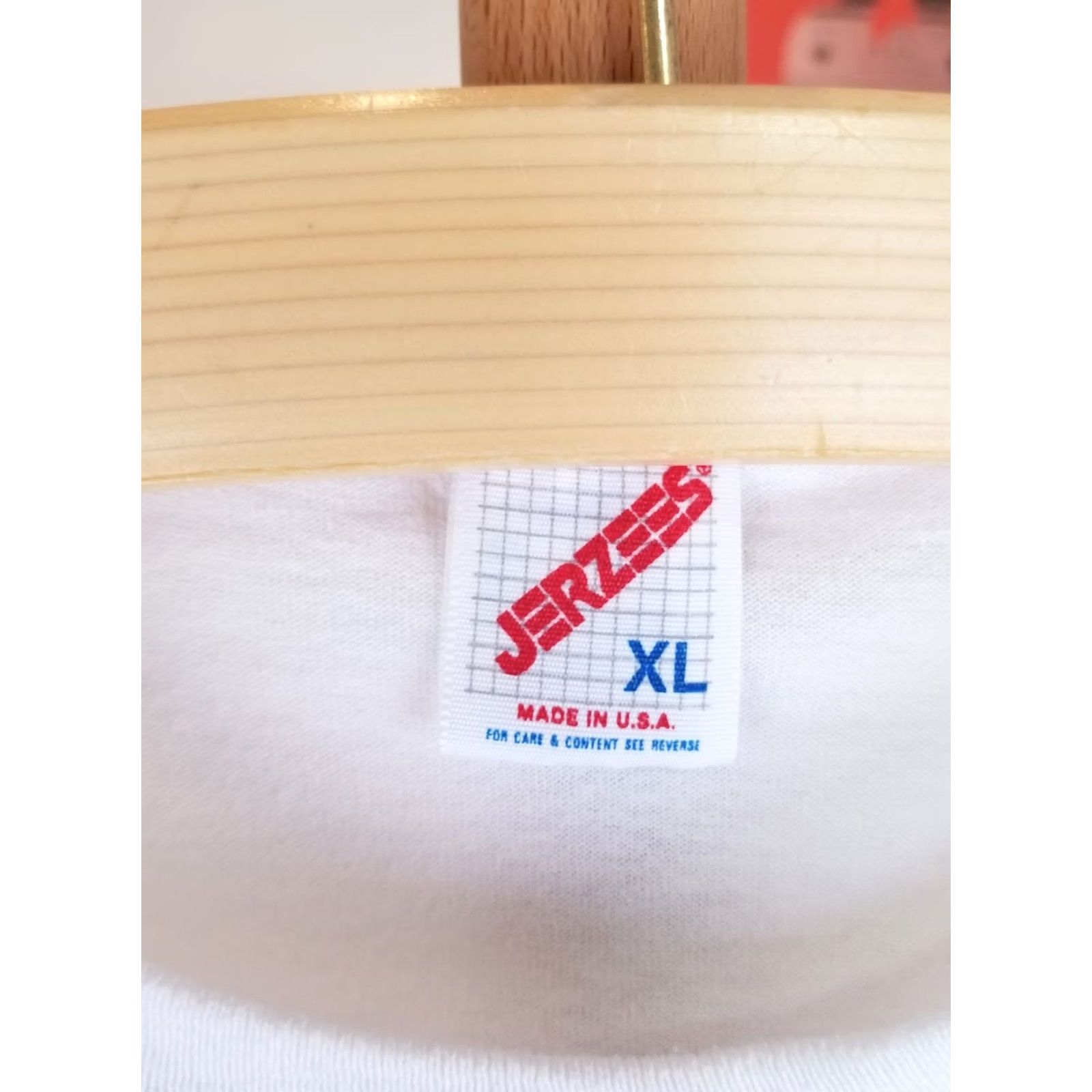 Jerzees VINTAGE 90' THE MARINE AVIATOR ANIME JERZEES WHITE T-SHIRT XLARGE Mens Size US XL / EU 56 / 4 - 3 Thumbnail