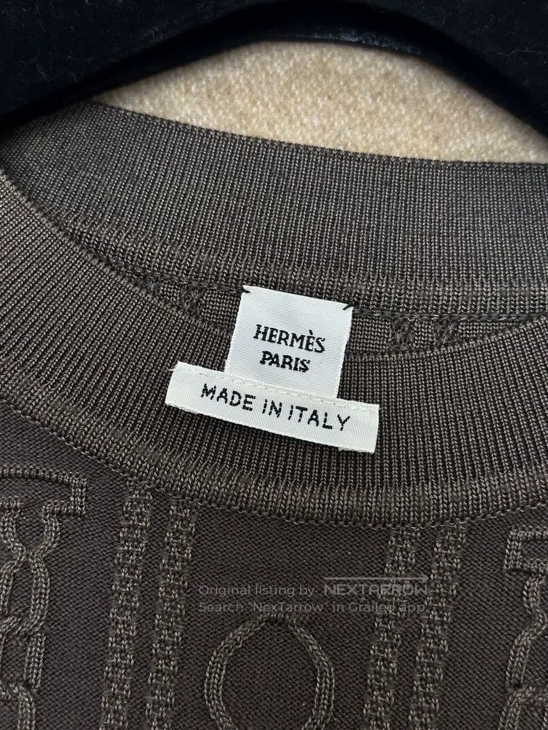 Hermes Hermes Caramel 3D Knit Pattern Short Sleeve T-Shirt Size XS / US 0-2 / IT 36-38 - 2 Thumbnail