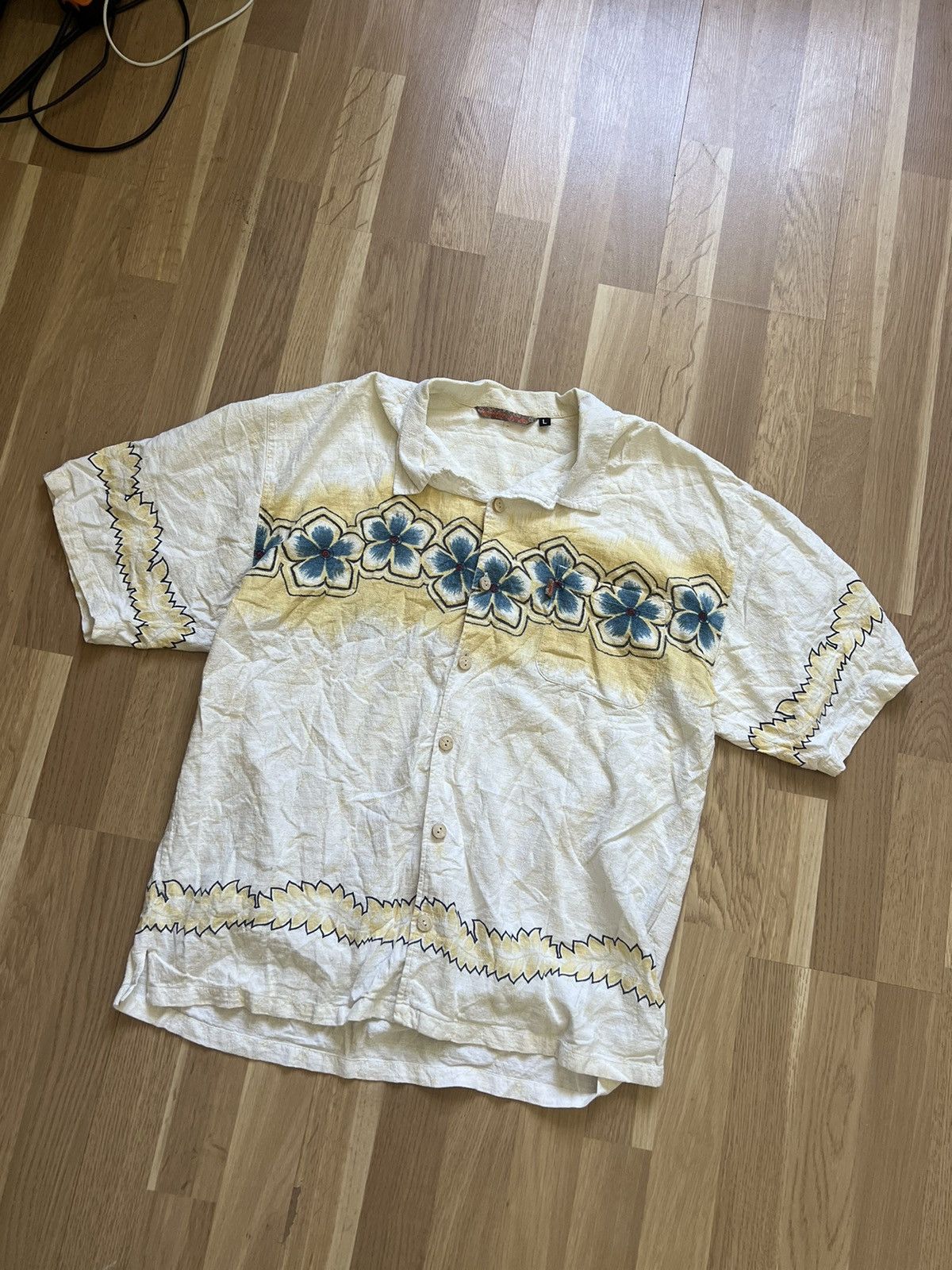 Quiksilver × Vintage Vintage quicksilver Hawaii shirts surf style 90s Size US L / EU 52-54 / 3 - 2 Thumbnail
