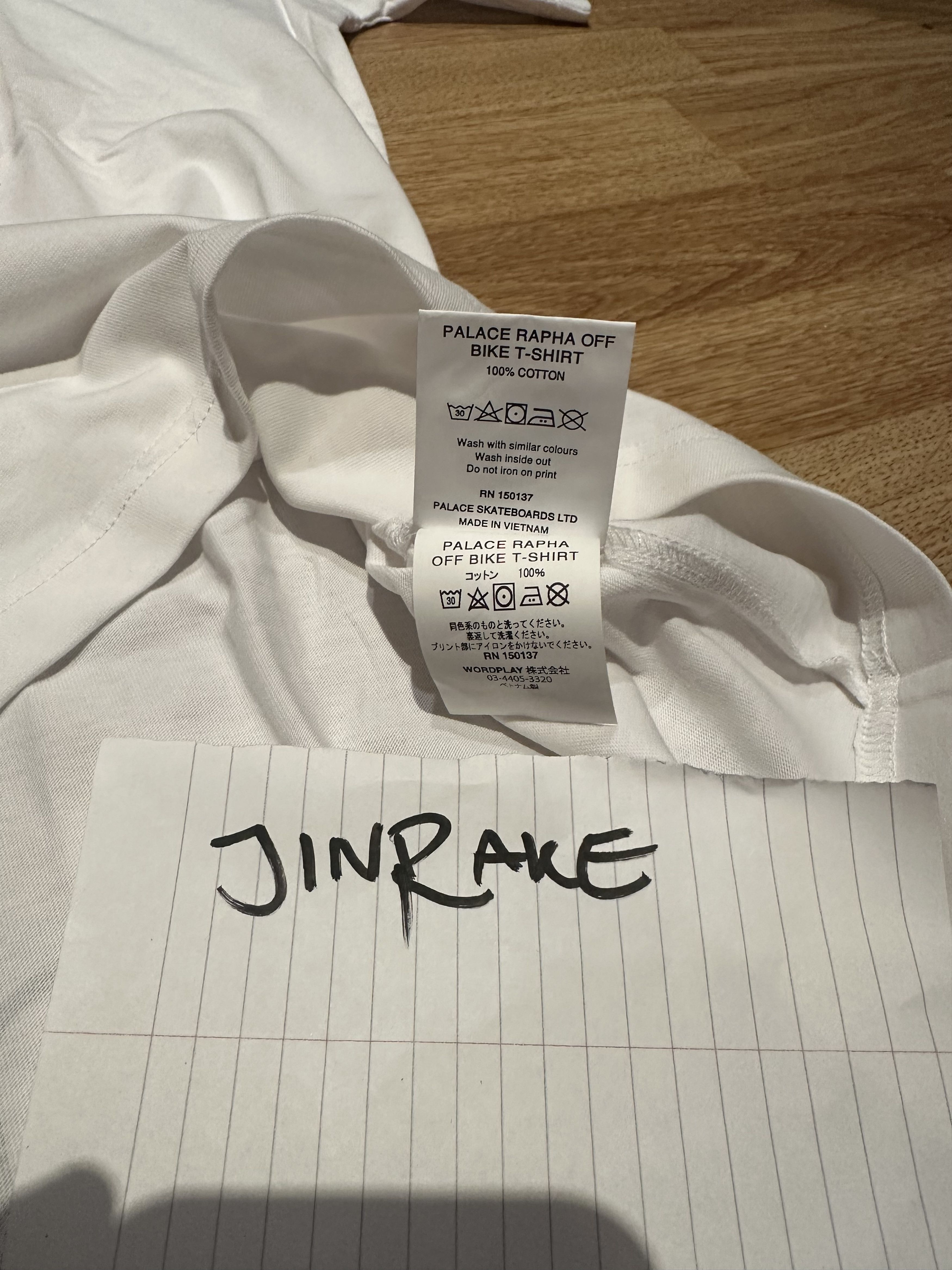 Palace × Rapha Palace Rapha Cannondale Off Bike T-shirt | Size XL | White Size US XL / EU 56 / 4 - 8 Thumbnail