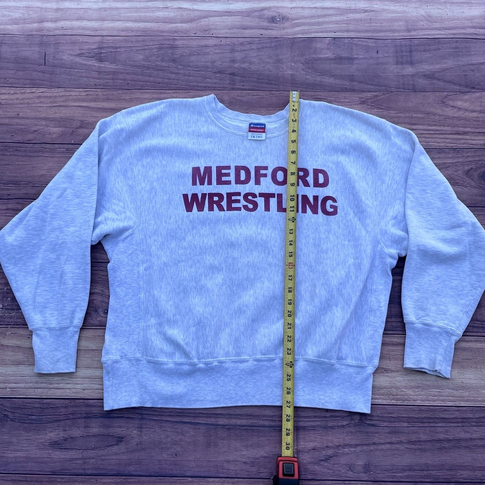 Champion VINTAGE Champion Reverse Weave Sweatshirt Gray XL Men 90s Wrestling Pullover Reversible Sweatshirt Athletic Size US XL / EU 56 / 4 - 5 Thumbnail