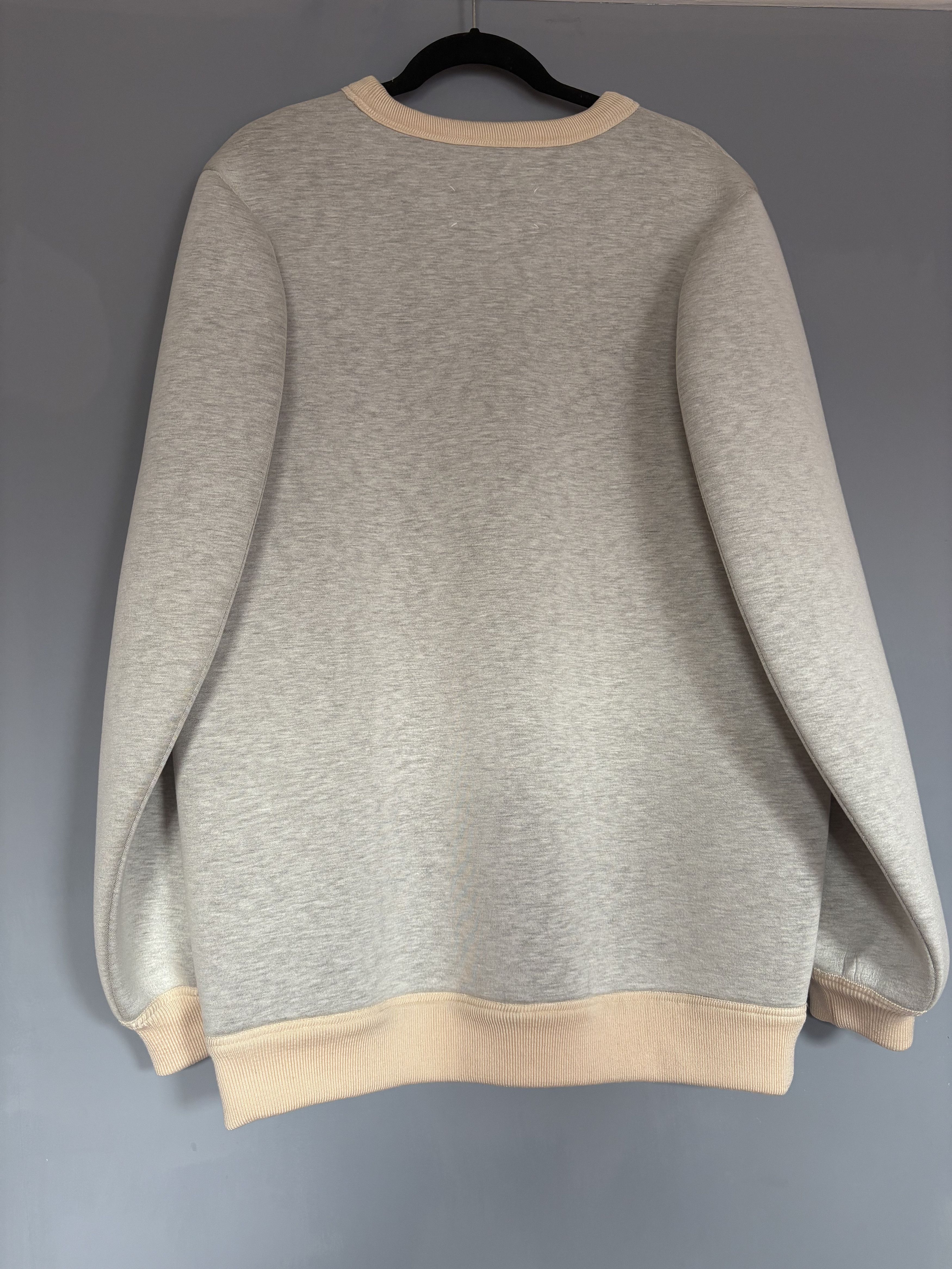 Maison Margiela Neoprene-style grey sweatshirt Size US M / EU 48-50 / 2 - 2 Thumbnail