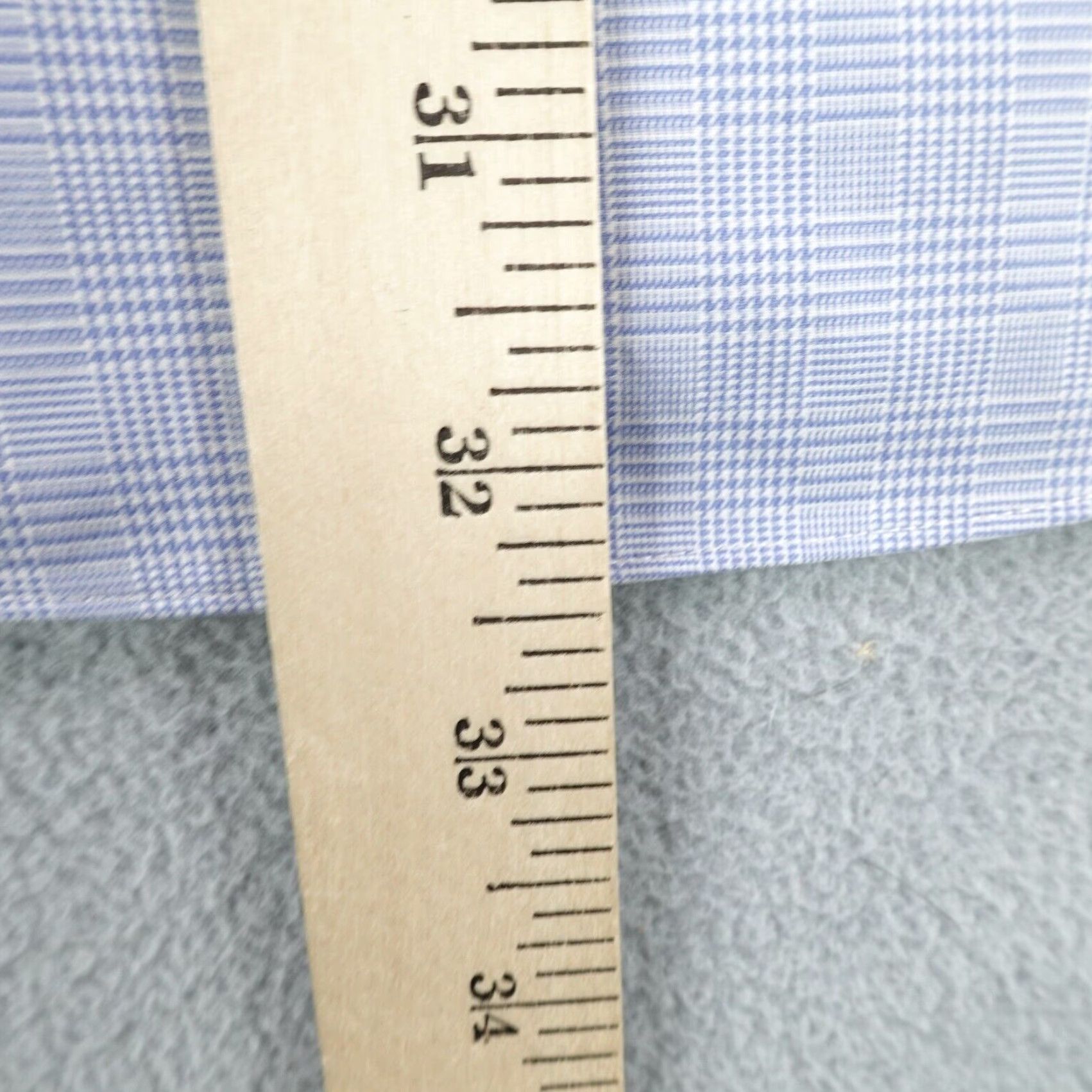 Brooks Brothers Brooks Brothers Non-Iron Button Up Shirt Large Blue White Houndstooth Plaid Long Sleeve Classic Mens Size US L / EU 52-54 / 3 - 7 Thumbnail