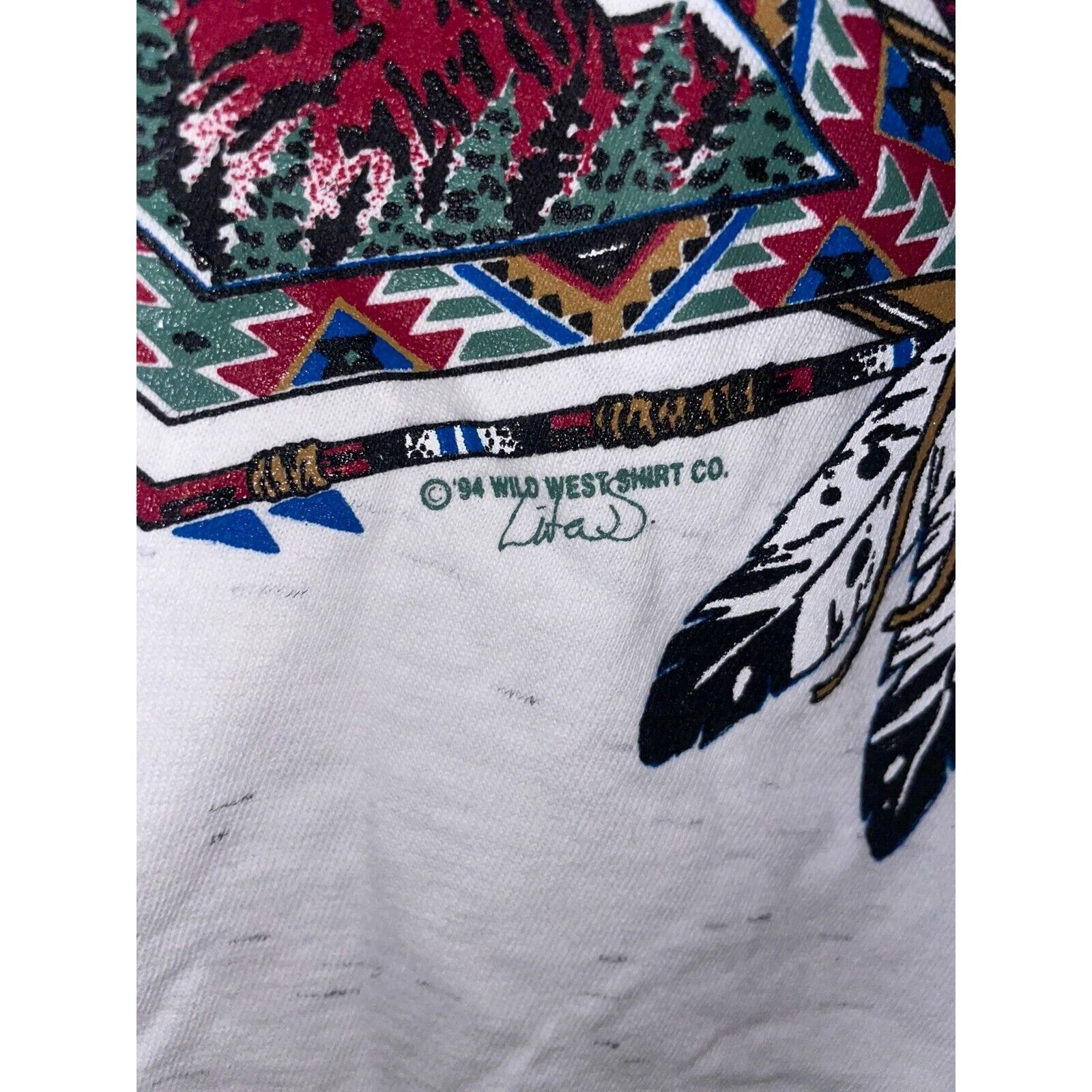 Vintage Vintage New Mexico Shirt Ruidoso Nature Speckled White L Tee Size US L / EU 52-54 / 3 - 6 Thumbnail