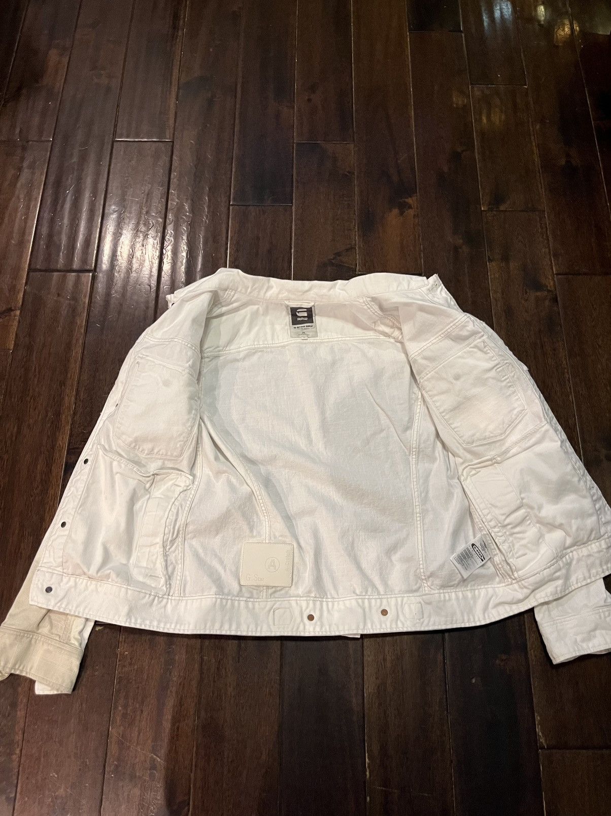 G-Star G-Star RAW White Denim Jacket Size US M / EU 48-50 / 2 - 4 Thumbnail