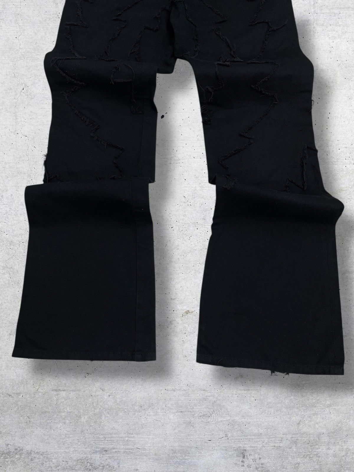 Tornado Mart VINTAGE AMORE PURE JAPAN 1990S RARE ZIGZAG AVANTGARDE DENIM Size US 27 - 3 Thumbnail