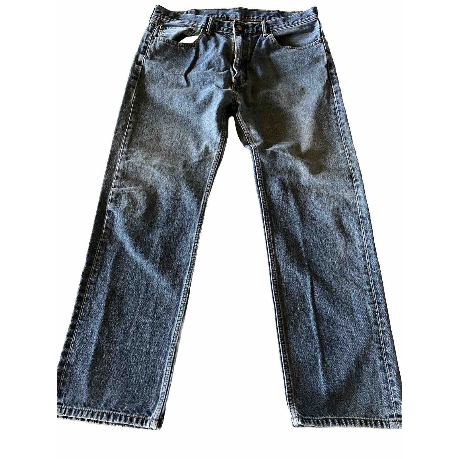 Levi's Levis 505 Jeans Mens 38x32 Denim 100% Cotton Blue Y2k EUC Size US 38 / EU 54 - 1 Thumbnail