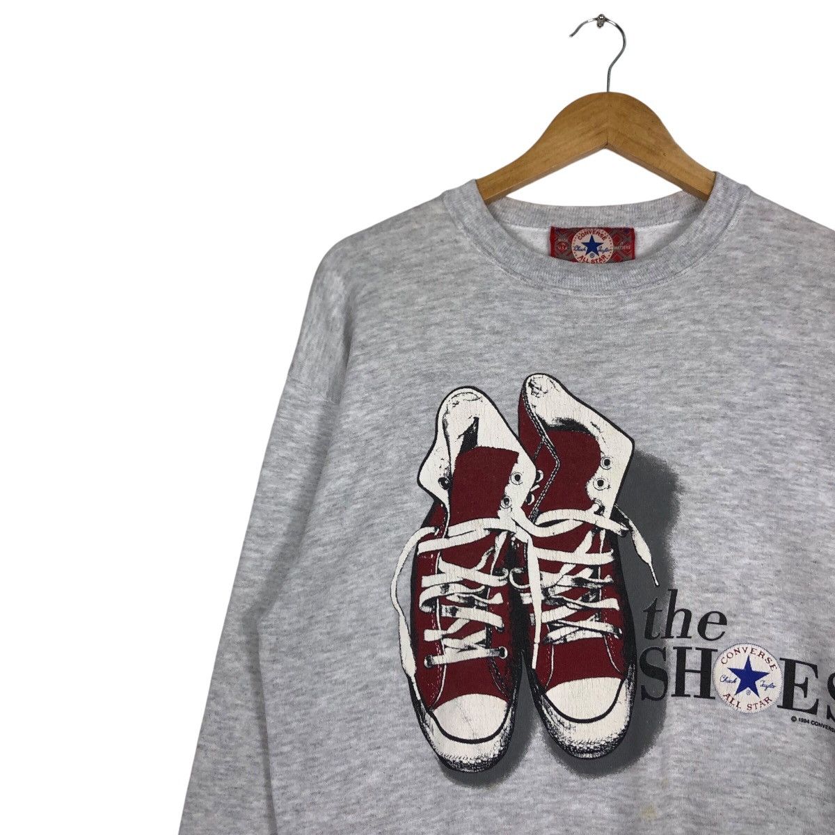 Converse × Vintage Vintage Converse All Star Shoes Sweatshirt Small Size Size US S / EU 44-46 / 1 - 6 Thumbnail