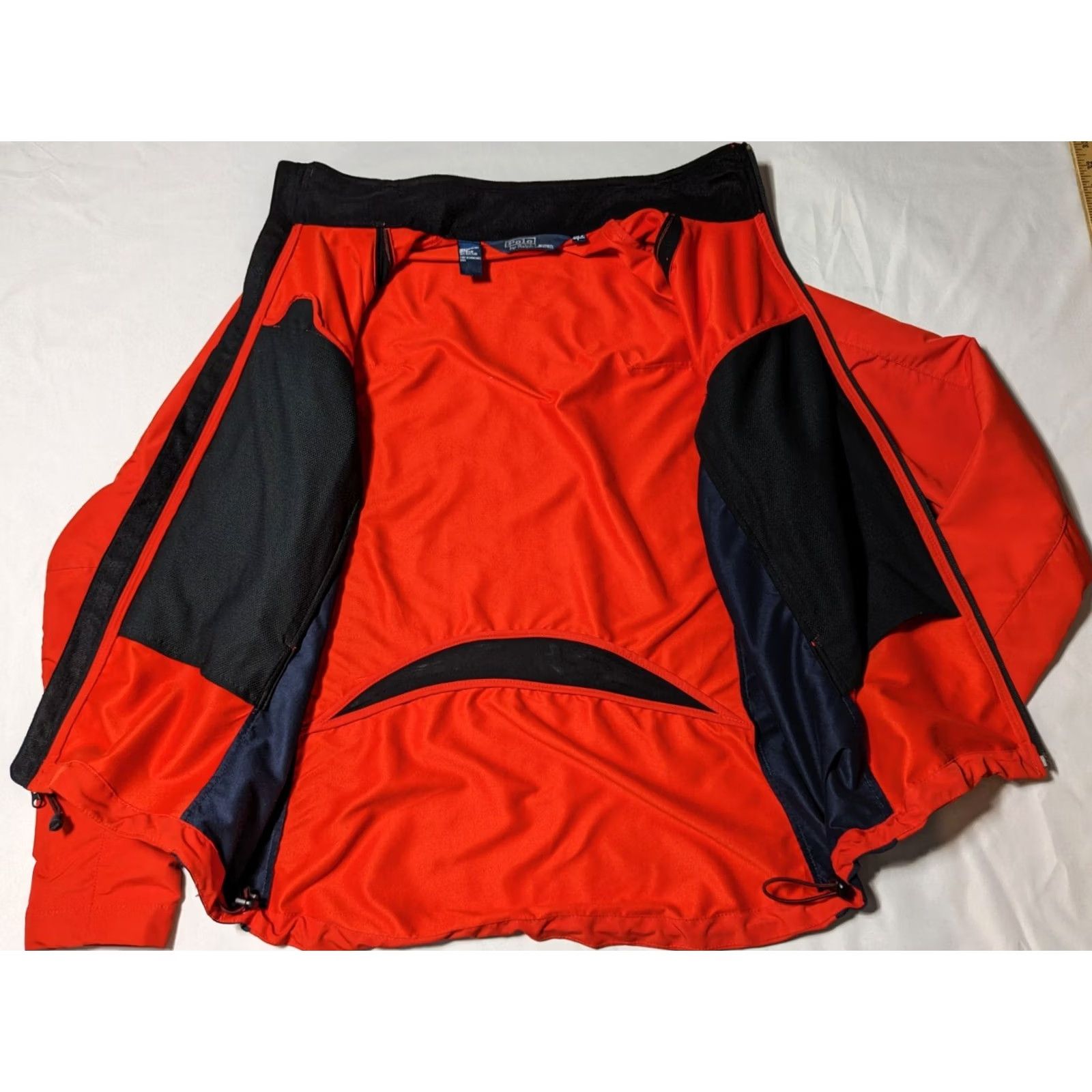Polo Ralph Lauren VTG POLO RALPH LAUREN Men Large Orange Full Zip Long Sleeve Windbreaker Jacket Size US L / EU 52-54 / 3 - 4 Thumbnail