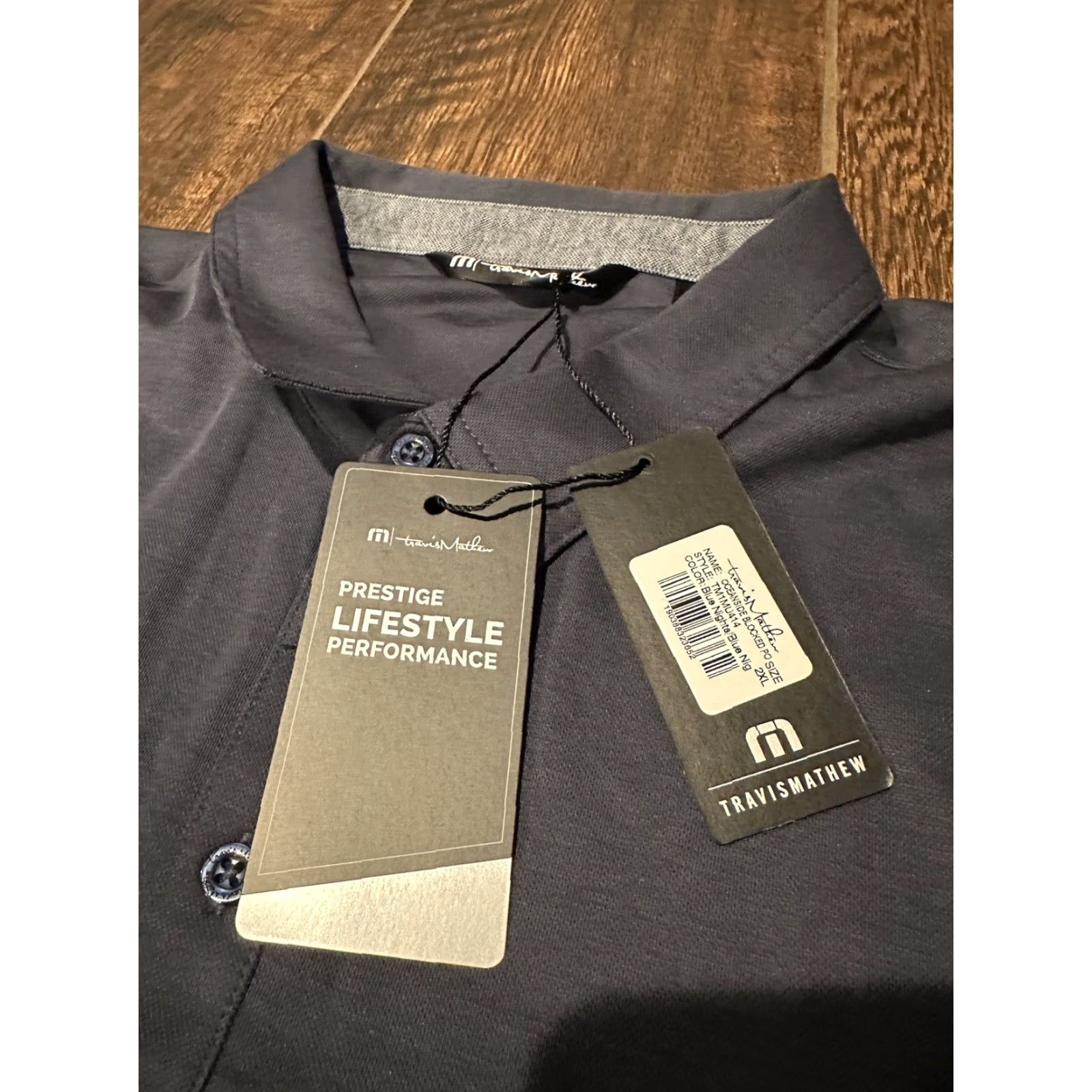 TravisMathew NWT Travis Mathew Oceanside Blocked Polo Gray Blue Men 2XL XXL Polo Golf TM Oceanside Blocked Men 2XL Blue Gray Size US XXL / EU 58 / 5 - 5 Thumbnail