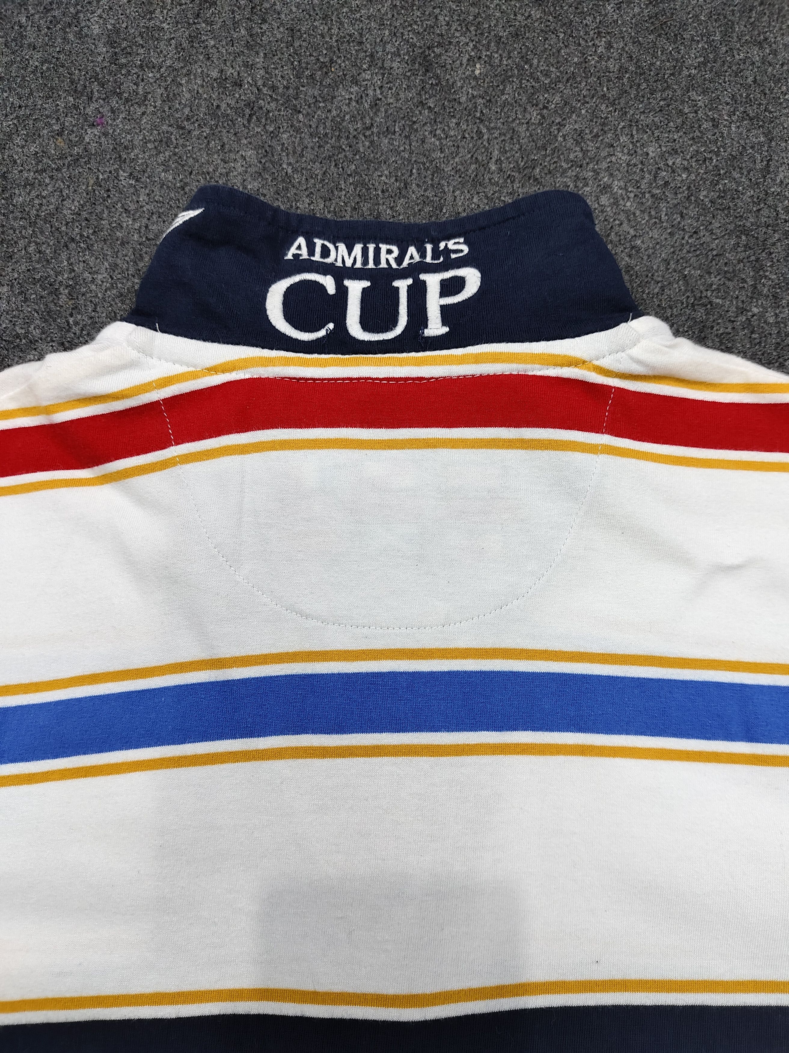 Paul & Shark Paul & Shark- Royal Yacht Club Multicolor Striped Half Zip Size L / US 10 / IT 46 - 4 Thumbnail