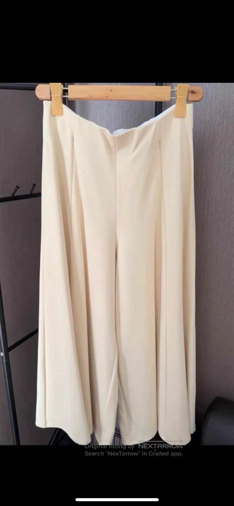 The row size m Cream beige wide-leg pants