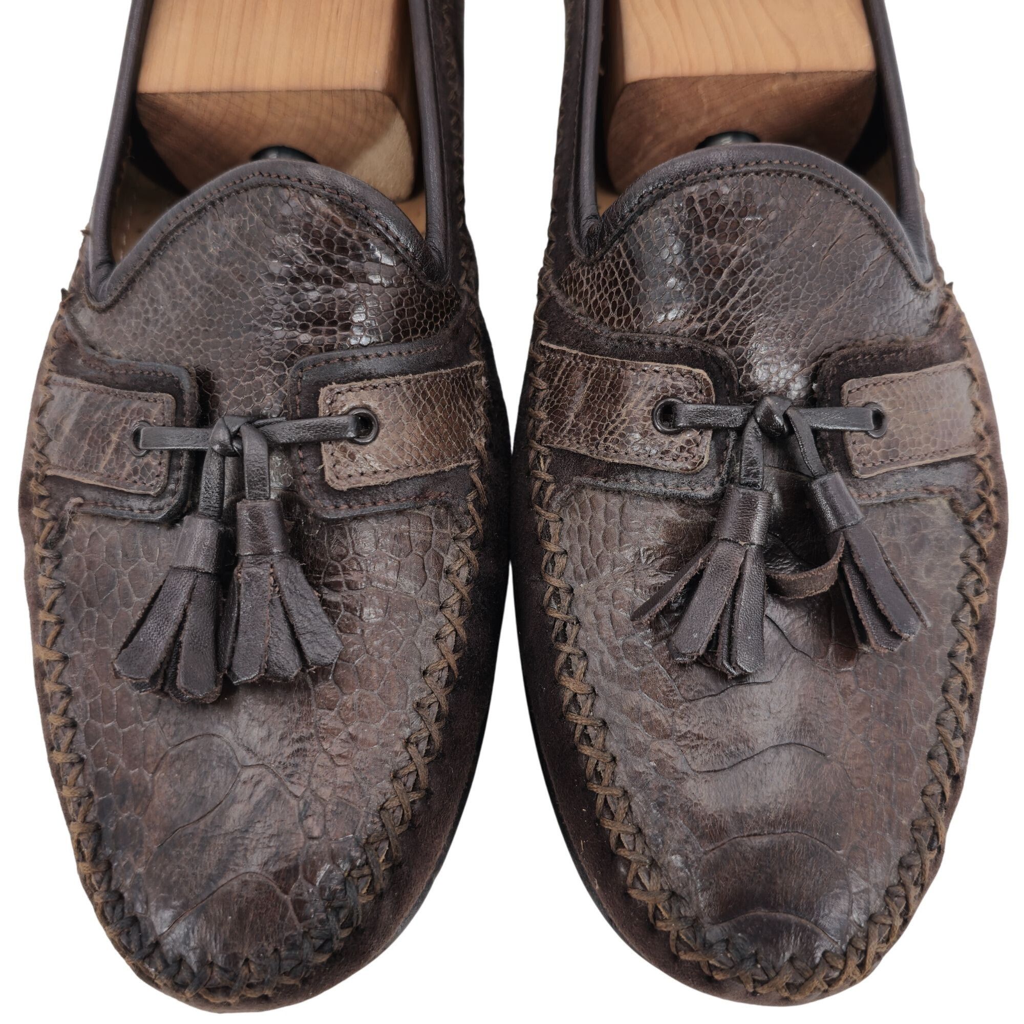 Mezlan Vintage Mezlan Exotic Ostrich Suede Dress Shoes Men's 8.5M Size US 8.5 / EU 41-42 - 2 Thumbnail