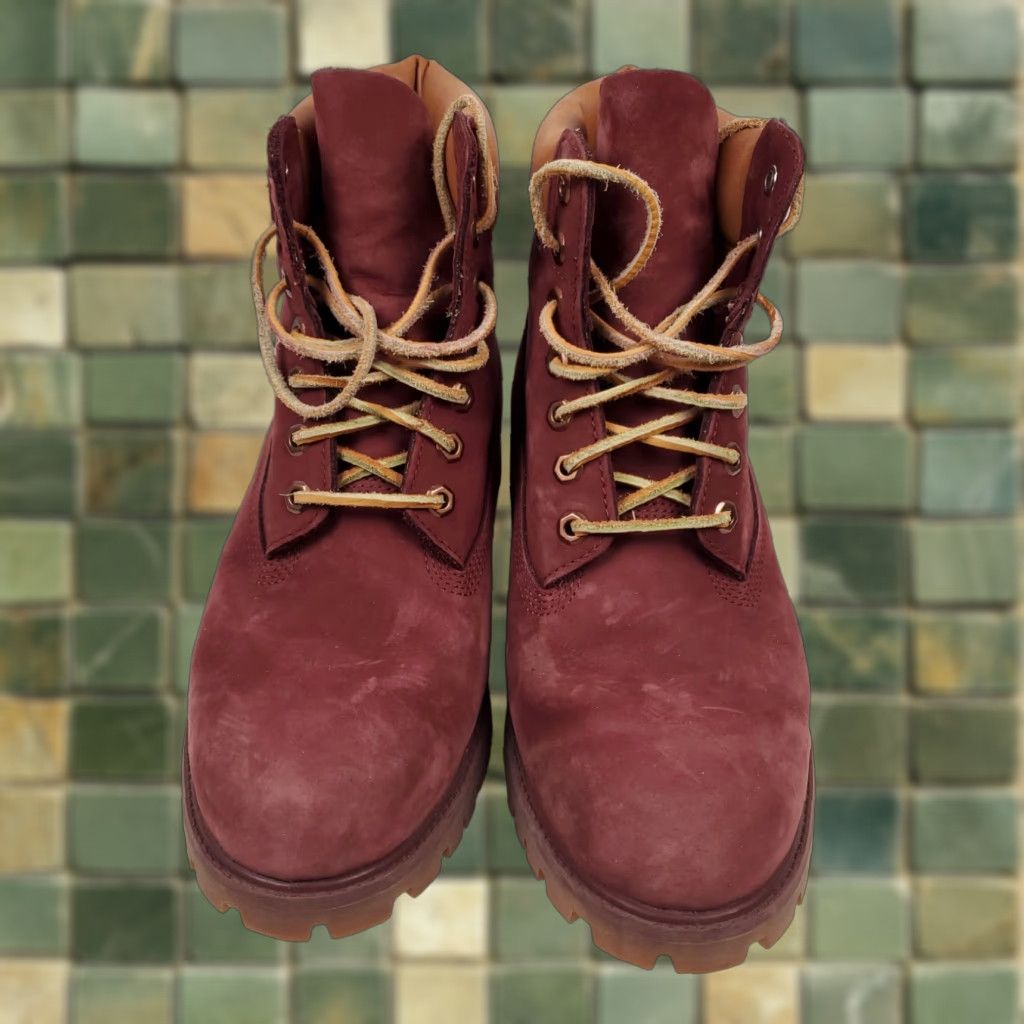 Timberland TIMBERLAND 6 Inch Premium Boot Suede Leather Red Patriotic Mens 10 M Boot Men Red Suede 6 Inch Premium Hikking Size US 10 / EU 43 - 1 Thumbnail