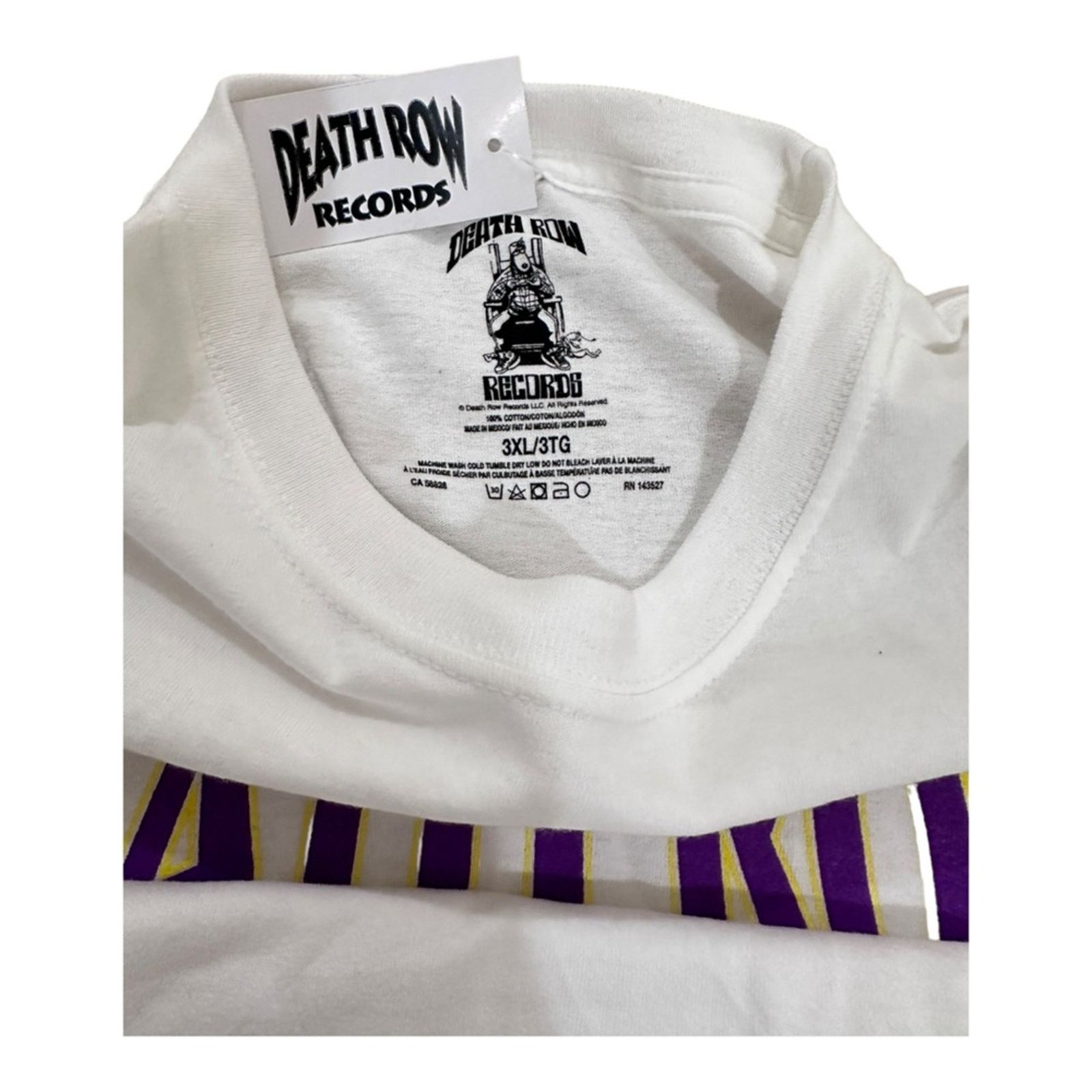 Death Row Records NWT Death Row Records Colorful Core Chair Logo Tee Size US XXL / EU 58 / 5 - 3 Thumbnail
