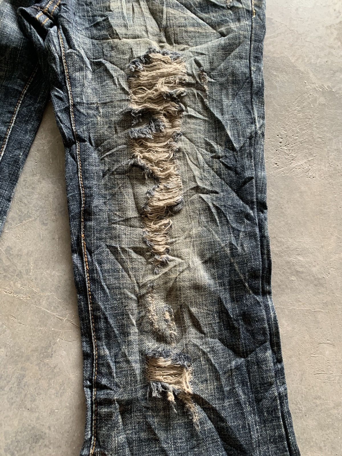If Six Was Nine × Japanese Brand flare distressed punk grunge style inspired japanese denim Size 32" / US 10 / IT 46 - 13 Thumbnail