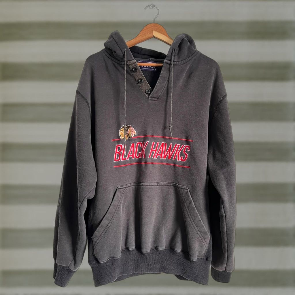 Starter VINTAGE Starter Chicago Blackhawks Hoodie Men’s XXL XL? Size US XL / EU 56 / 4 - 1 Thumbnail