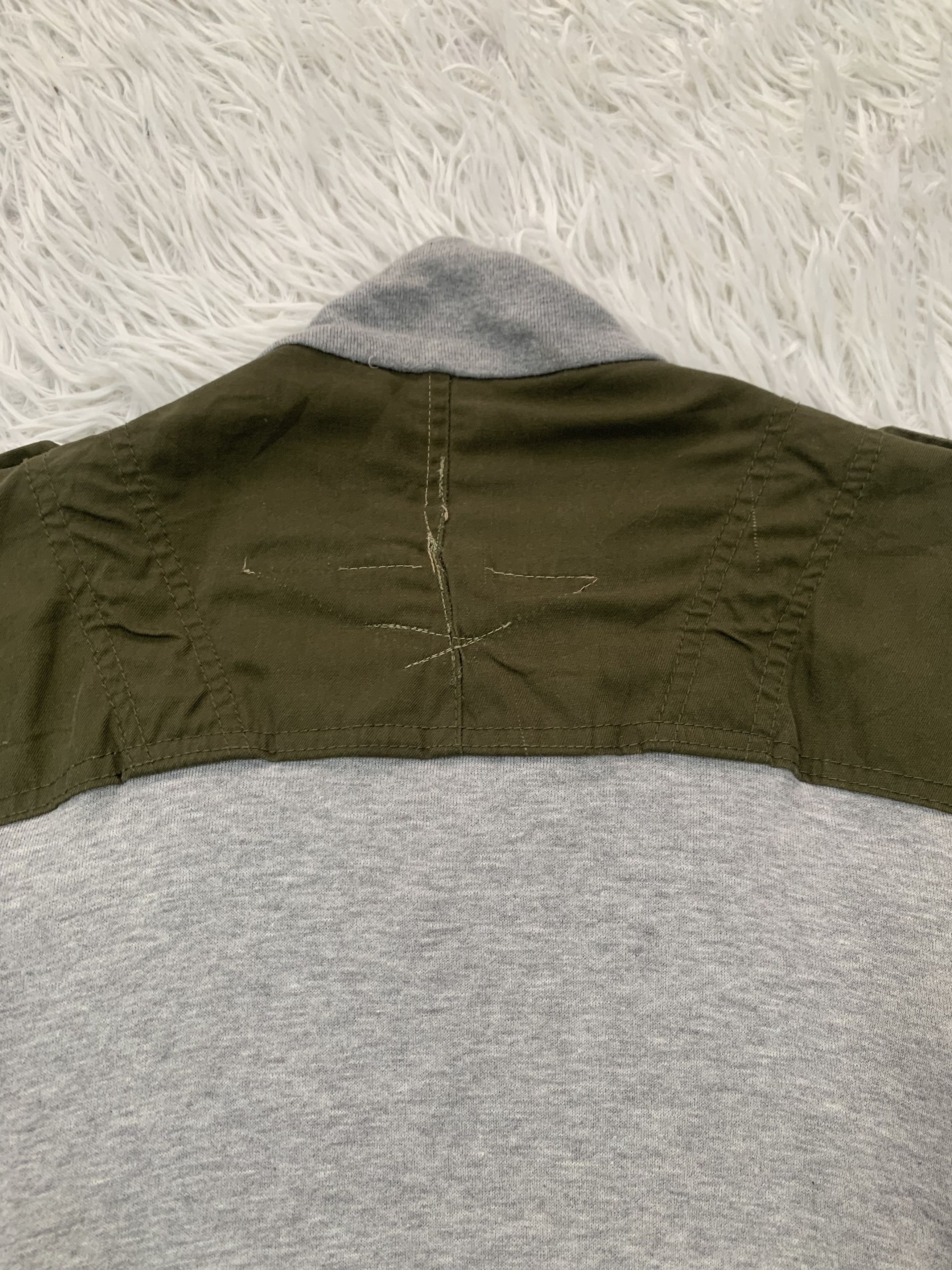 Japanese Brand Gepaeck Reconstructed Military Army Green Sweater Jacket Size US L / EU 52-54 / 3 - 13 Thumbnail