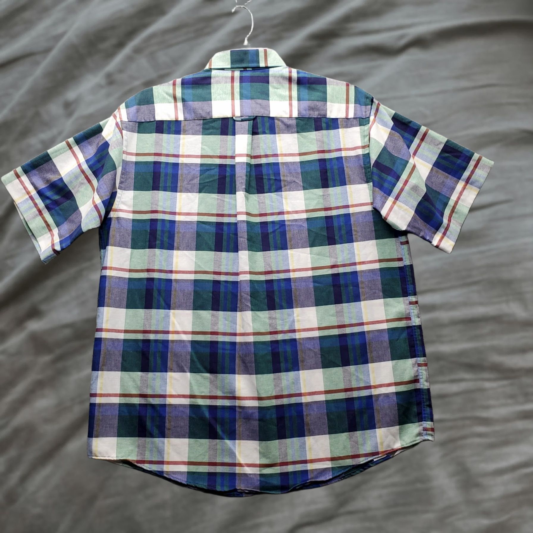 Vintage John Ashford Shirt Mens L Multi Plaid Oxford Collar Button-Down EUC Size US L / EU 52-54 / 3 - 1 Thumbnail
