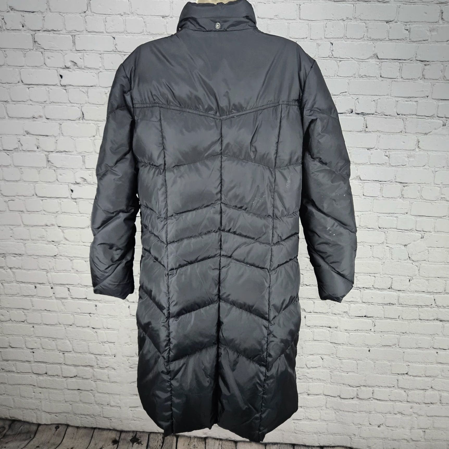 Vintage JLO Black Down Insulated Puffer Jacket Coat Long Sleeve Zip Snap Pockets L Women Jacket/Coat Size L / US 10 / IT 46 - 2 Thumbnail