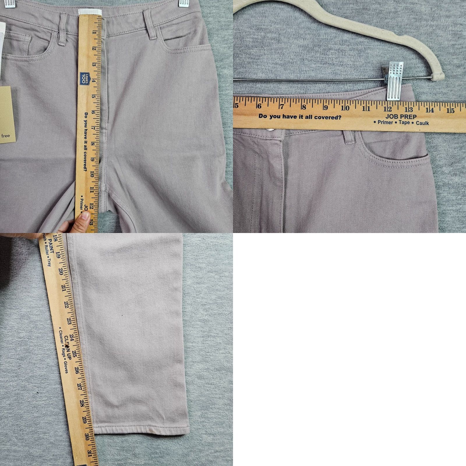 Aritzia Aritzia Wilfred The Melina Gull Grey High Waist Straight Leg Jeans Size 4, Denim, 5-Pocket, Button Zip, Regular Fit, Cotton/Spandex, Womens Size 27" / US 4 / IT 40 - 9 Thumbnail