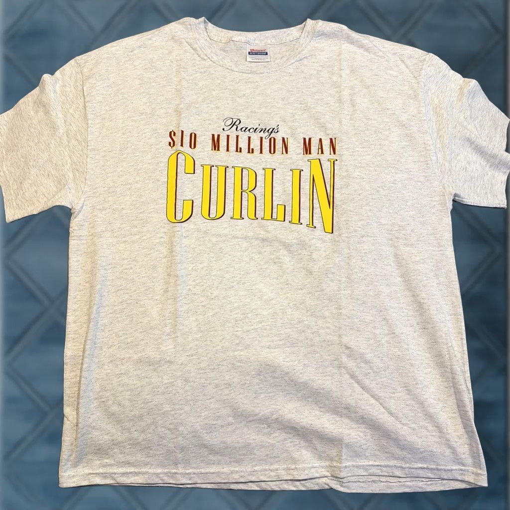 Hanes VINTAGE CURLIN RACINGS 0 MILLION DOLLAR HORSE T Shirt XL RARE NWOT Size US XL / EU 56 / 4 - 1 Thumbnail