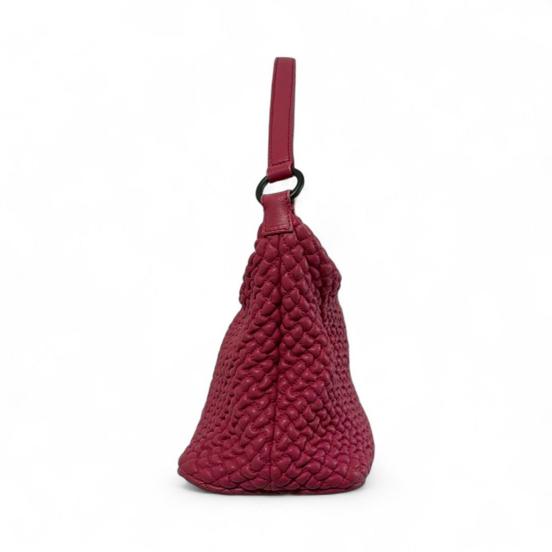 Bottega Veneta Bottega Veneta - Quilted Nappa Leather Red Accessory Pouch Size ONE SIZE - 3 Thumbnail