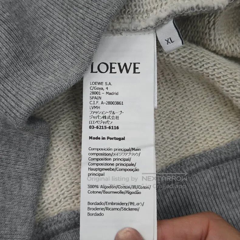 Loewe Loewe Grey woolen sweater with woven logo Size XL / US 12-14 / IT 48-50 - 6 Thumbnail
