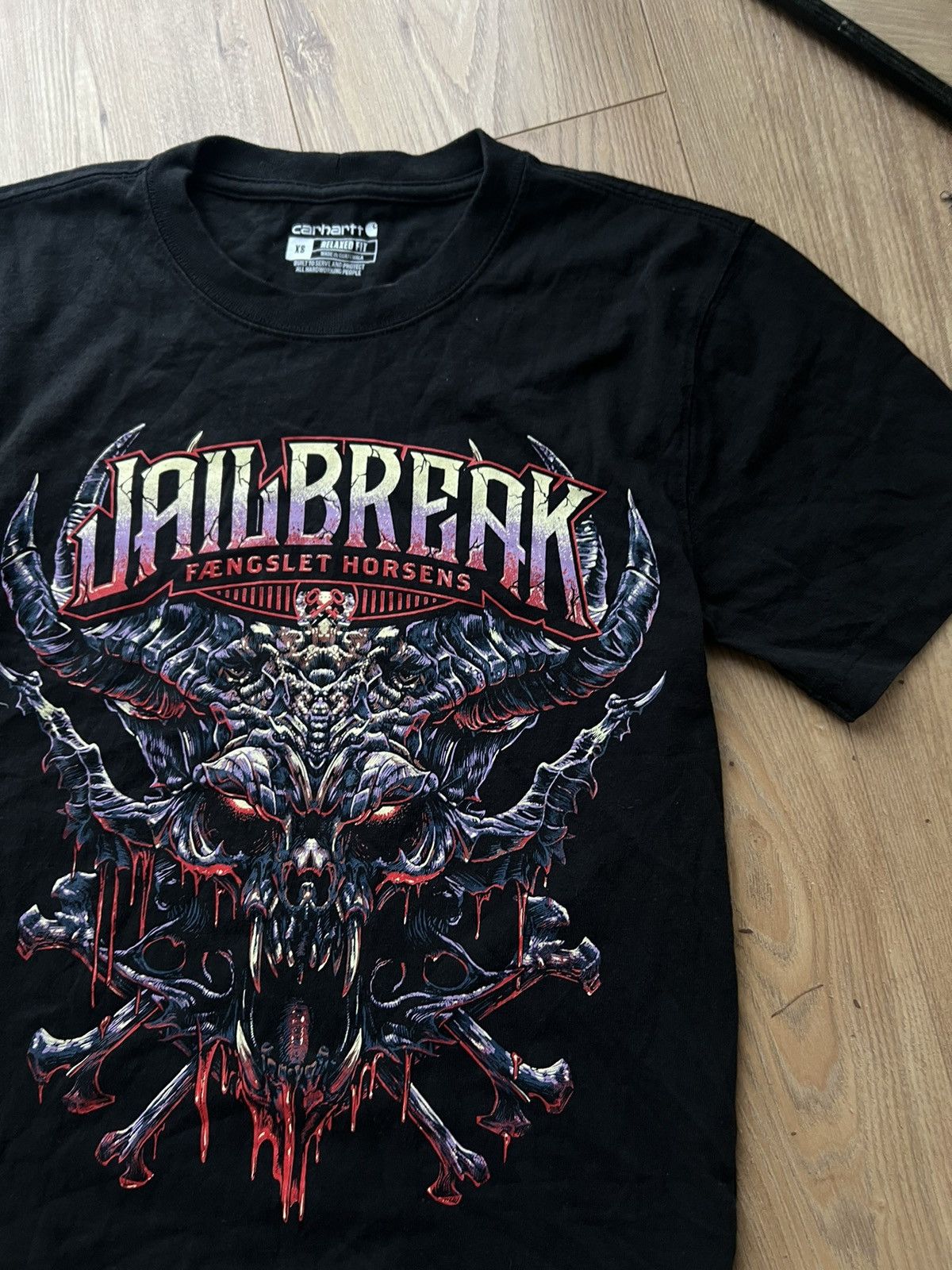 Carhartt CARHARTT JAILBREAK RARE VINTAGE Y2K DEATH METAL TEE Size US XS / EU 42 / 0 - 3 Thumbnail