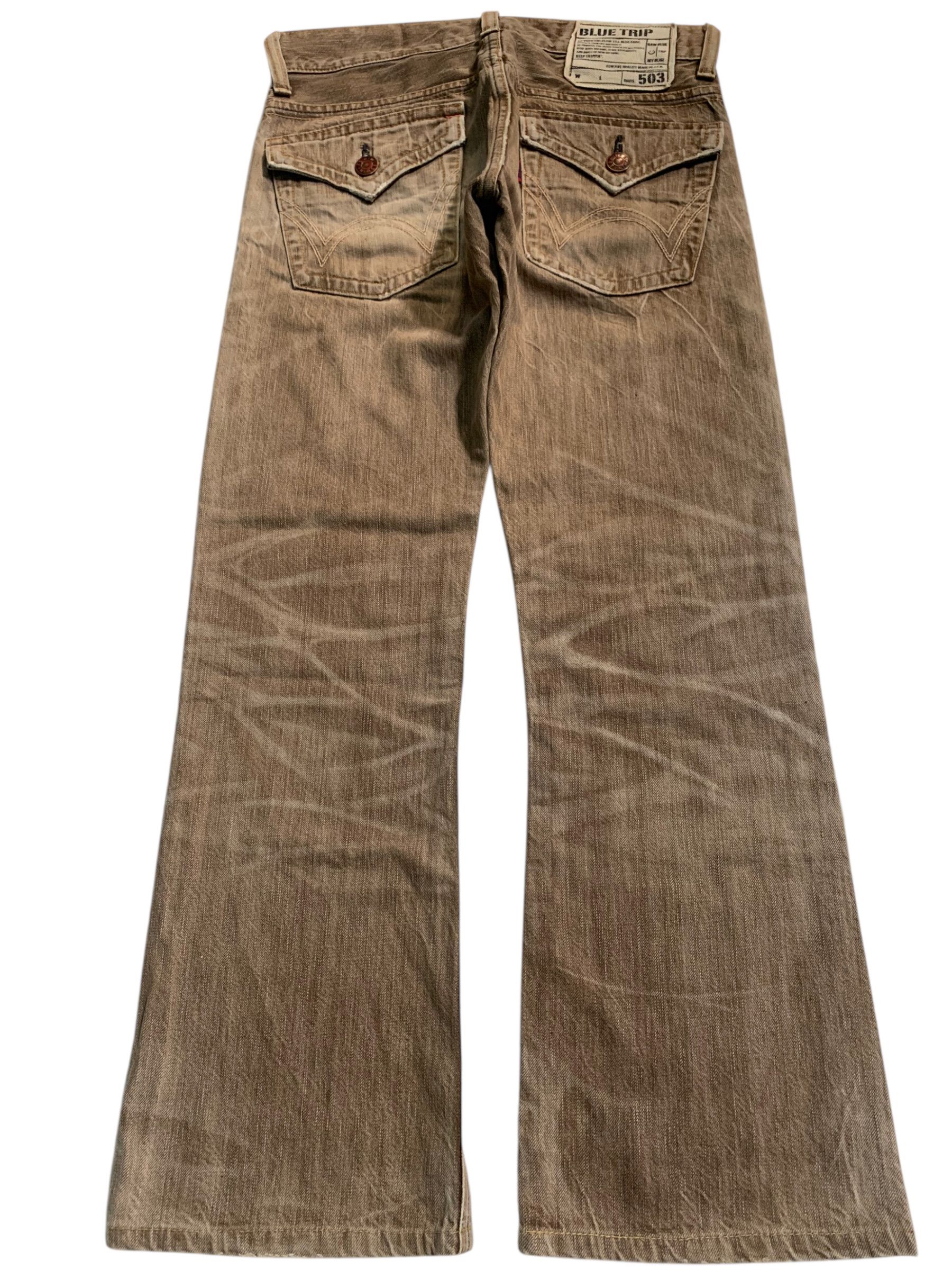 Edwin FLARE EDWIN 503 FADED & RUSTY PUNK DISTRESSED DENIM Size US 31 - 1 Thumbnail