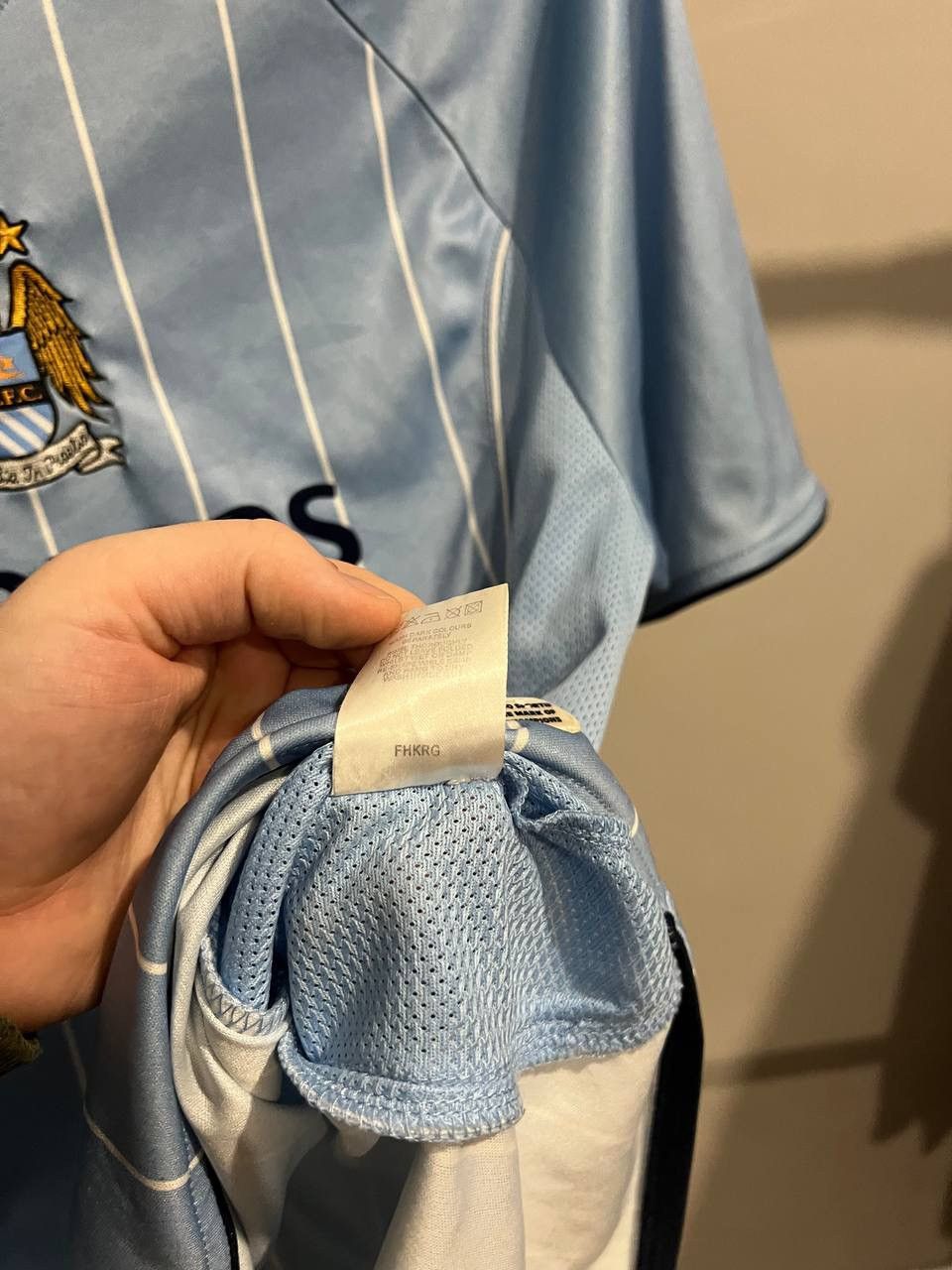 Le Coq Sportif 2007/08 MANCHESTER CITY HOME SOCCER JERSEY FOOTBALL SHIRT L Size US L / EU 52-54 / 3 - 14 Thumbnail