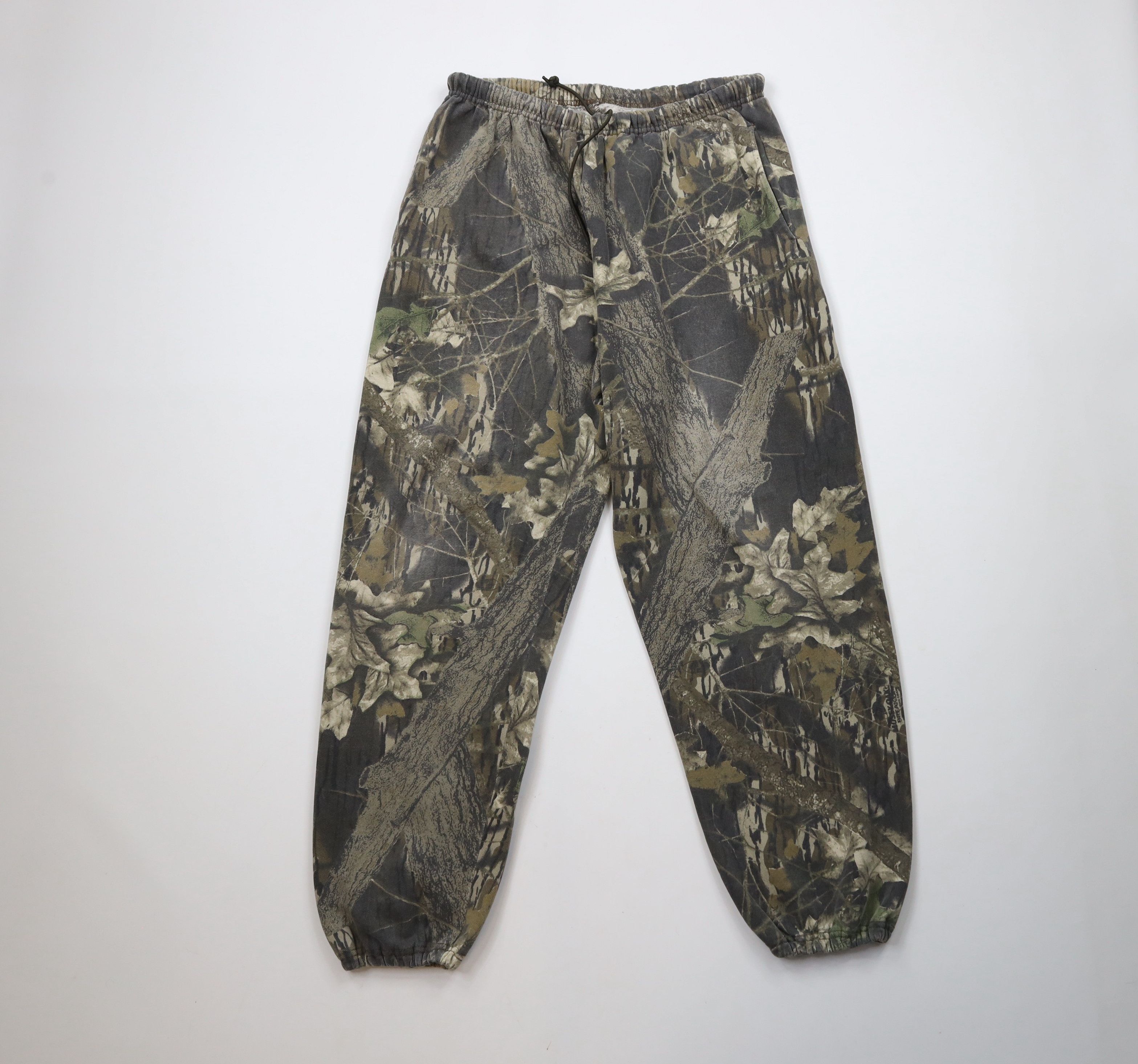 Vintage Vintage 90s Streetwear Mossy Camouflage Sweatpants Joggers Size US 36 / EU 52 - 1 Thumbnail