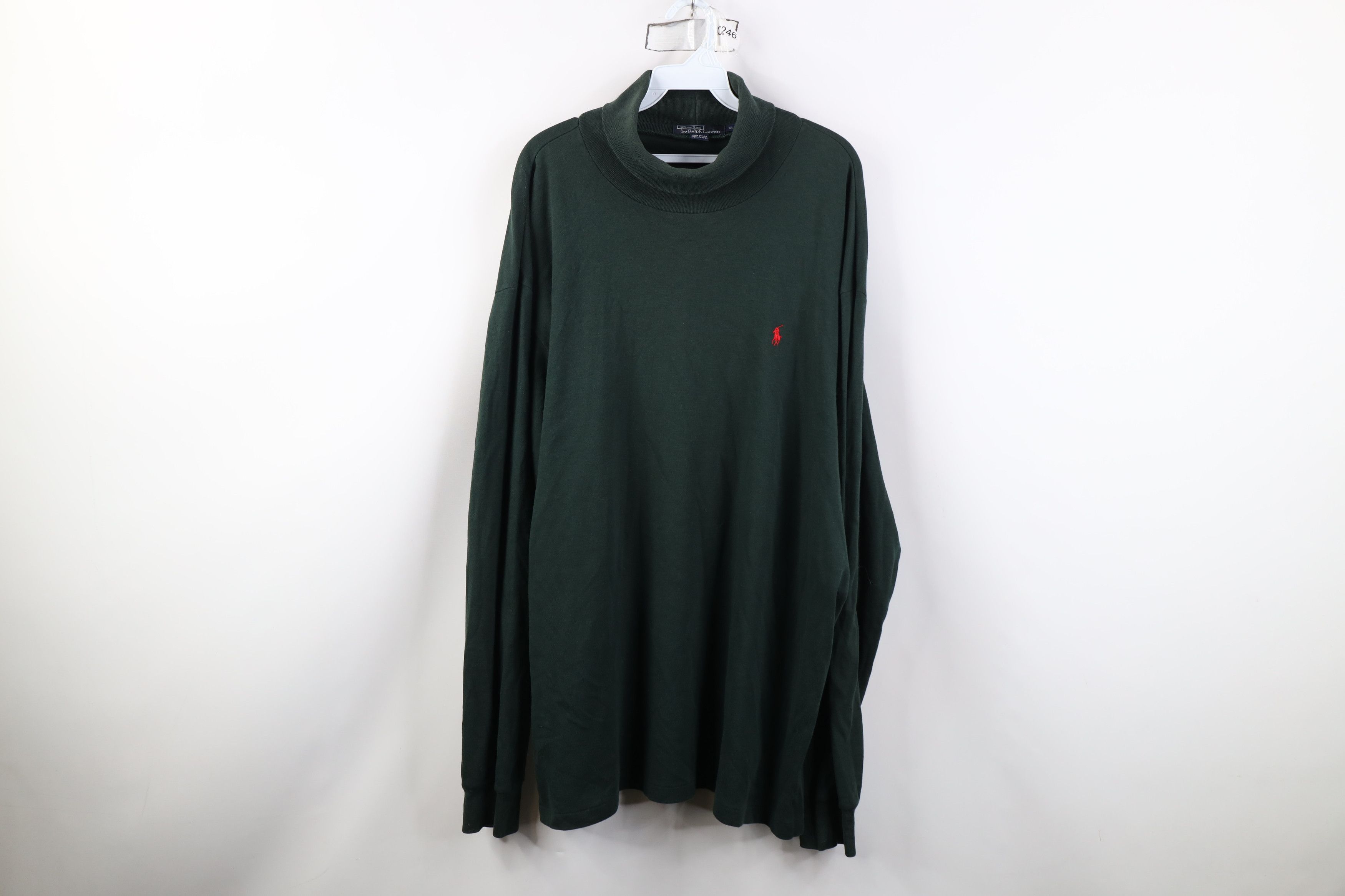 Polo Ralph Lauren Vintage 90s Ralph Lauren Long Sleeve T-Shirt Green USA Size US XL / EU 56 / 4 - 1 Thumbnail