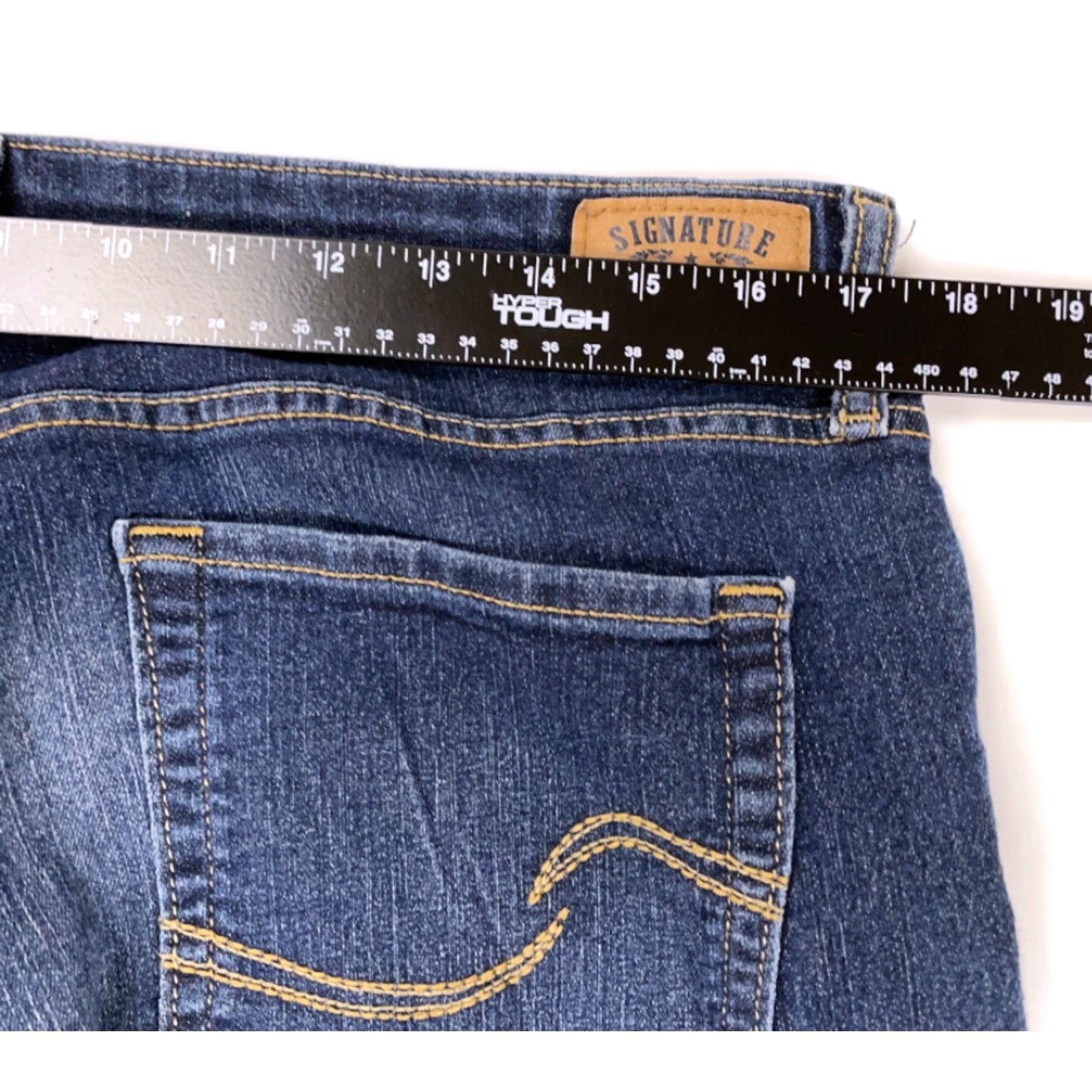 Levi's Levi's Jeans Bootcut Women Medium Blue Wash 33 x 32 Regular Rise 9 in. 5-Pocket Denim Stretch Cotton Polyester Elastane Vintage: No Size 24" / US 00 / IT 34 - 7 Thumbnail