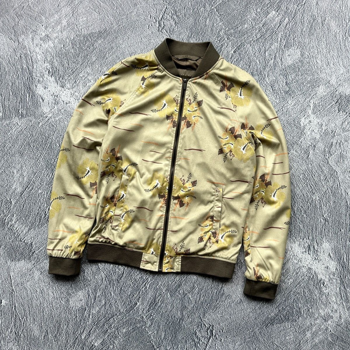 Zara Zara Man Flower Jacket Full Zip Multicolour Size: L Size US L / EU 52-54 / 3 - 7 Thumbnail