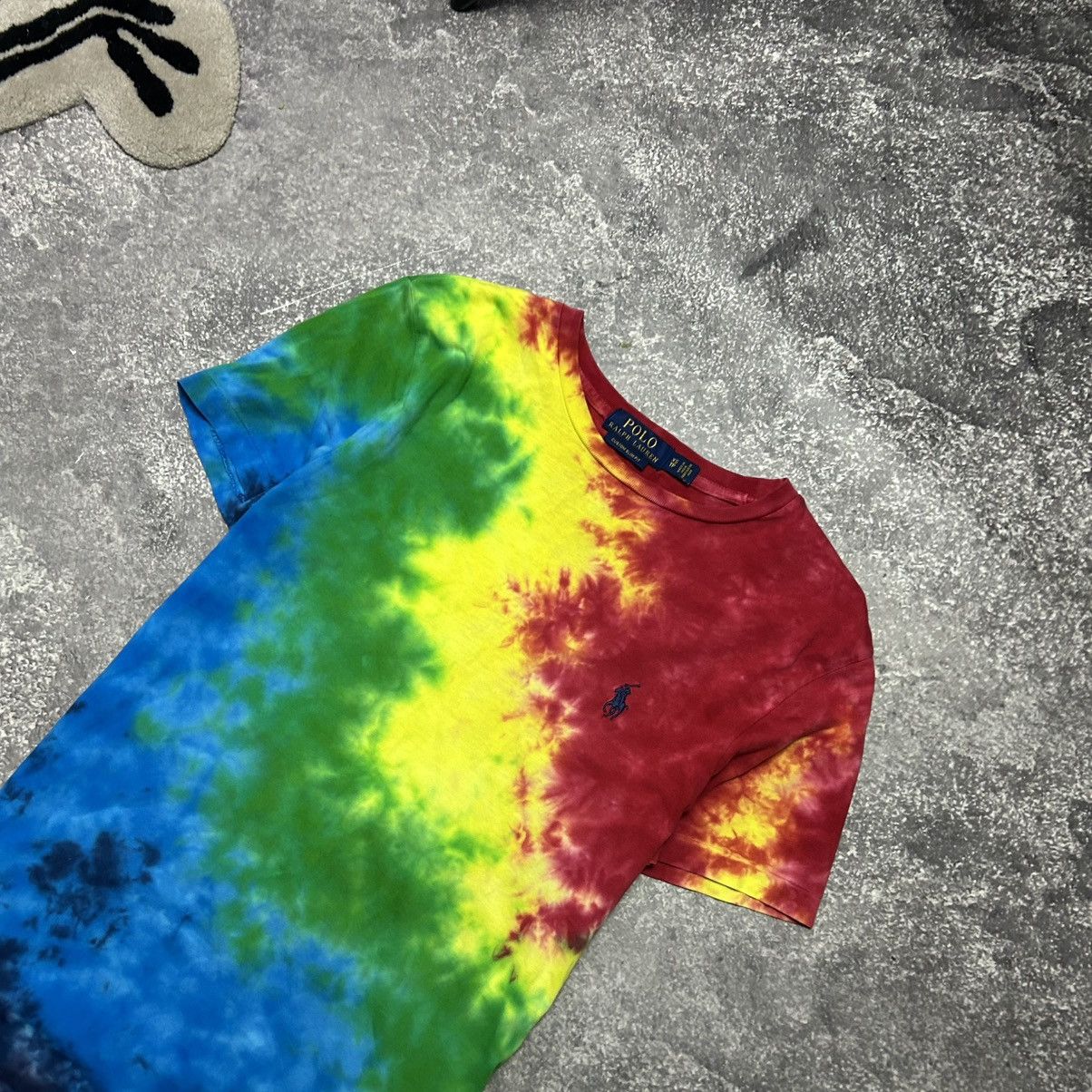 Polo Ralph Lauren Mens Polo Ralph Lauren Small pony multicolored y2k tee Size US XS / EU 42 / 0 - 2 Thumbnail