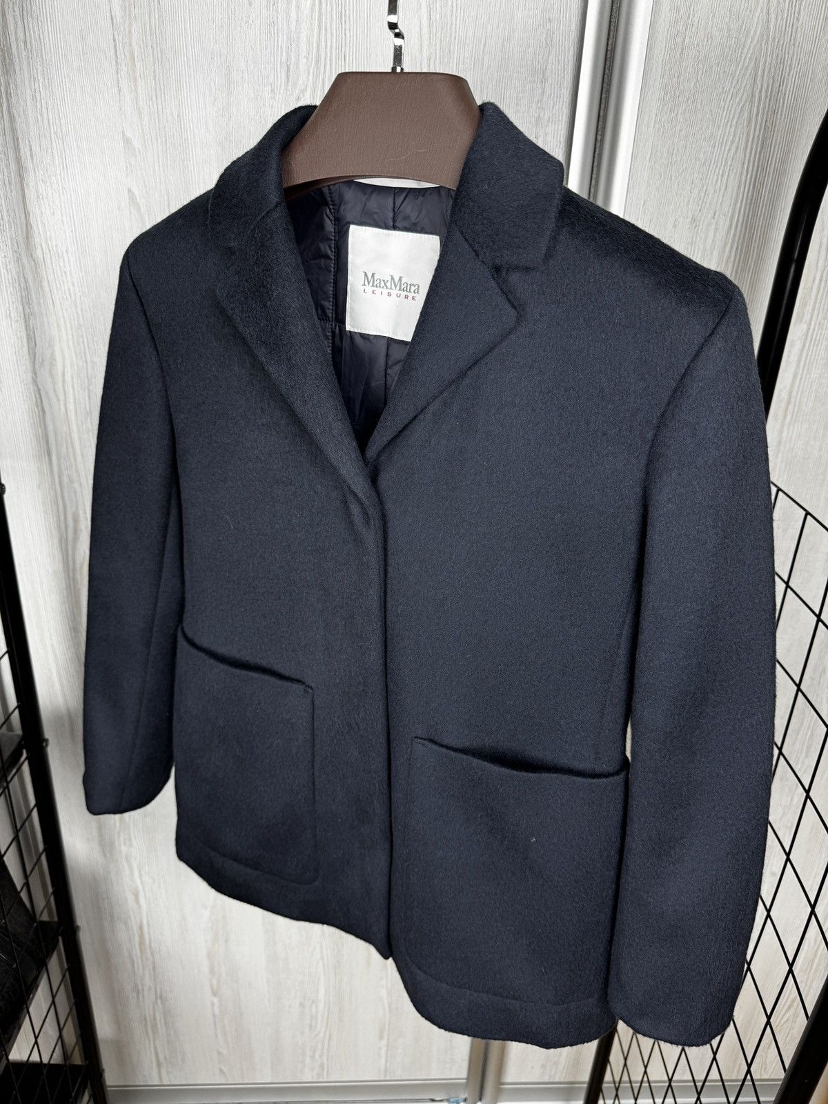 Max Mara MAX MARA LEISURE Midnight blue Piacere jacket Size M / US 6-8 / IT 42-44 - 7 Thumbnail