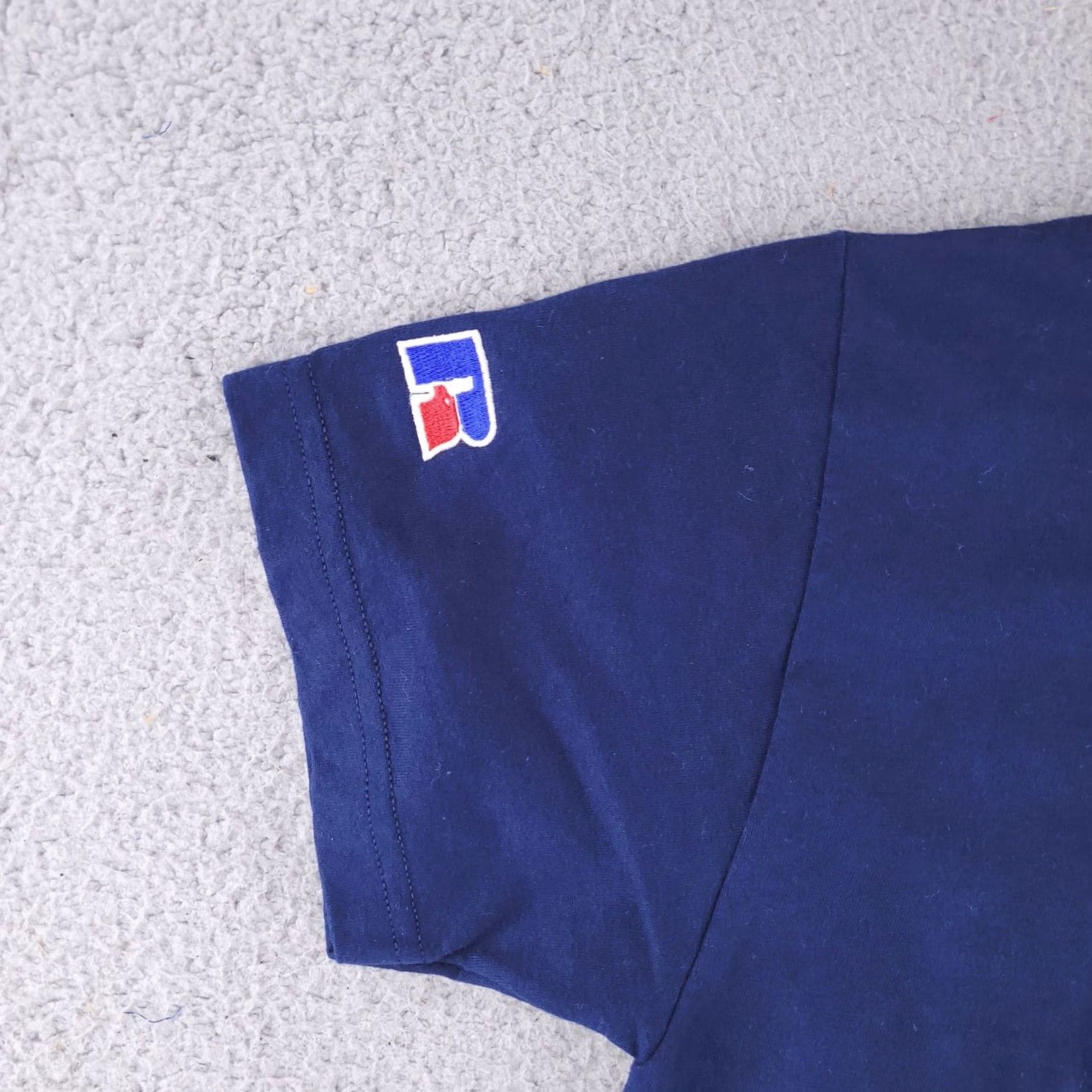 Russell Athletic Russell Athletic Shirt Mens Small Blue Henley Retro Button Short Sleeve Size US S / EU 44-46 / 1 - 2 Thumbnail