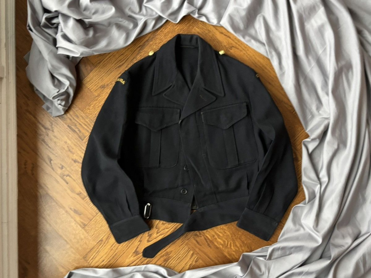 Vintage 1950s Battledress Jacket WW2 Cropped Military Wool Flight US Size US S / EU 44-46 / 1 - 17 Thumbnail