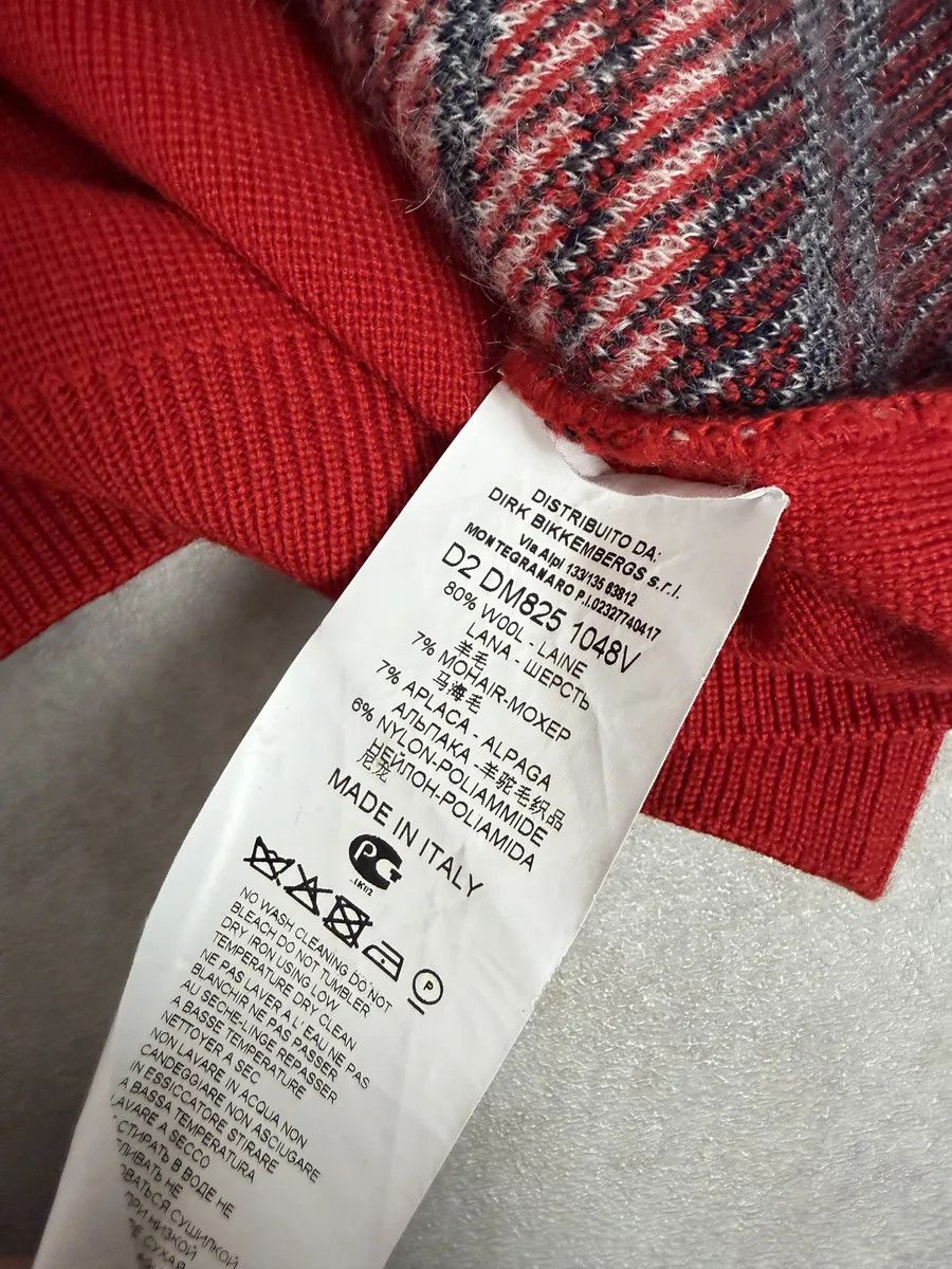 Dirk Bikkembergs Dirk Bikkembergs Red Wool Checkered Sweater Size US S / EU 44-46 / 1 - 7 Thumbnail