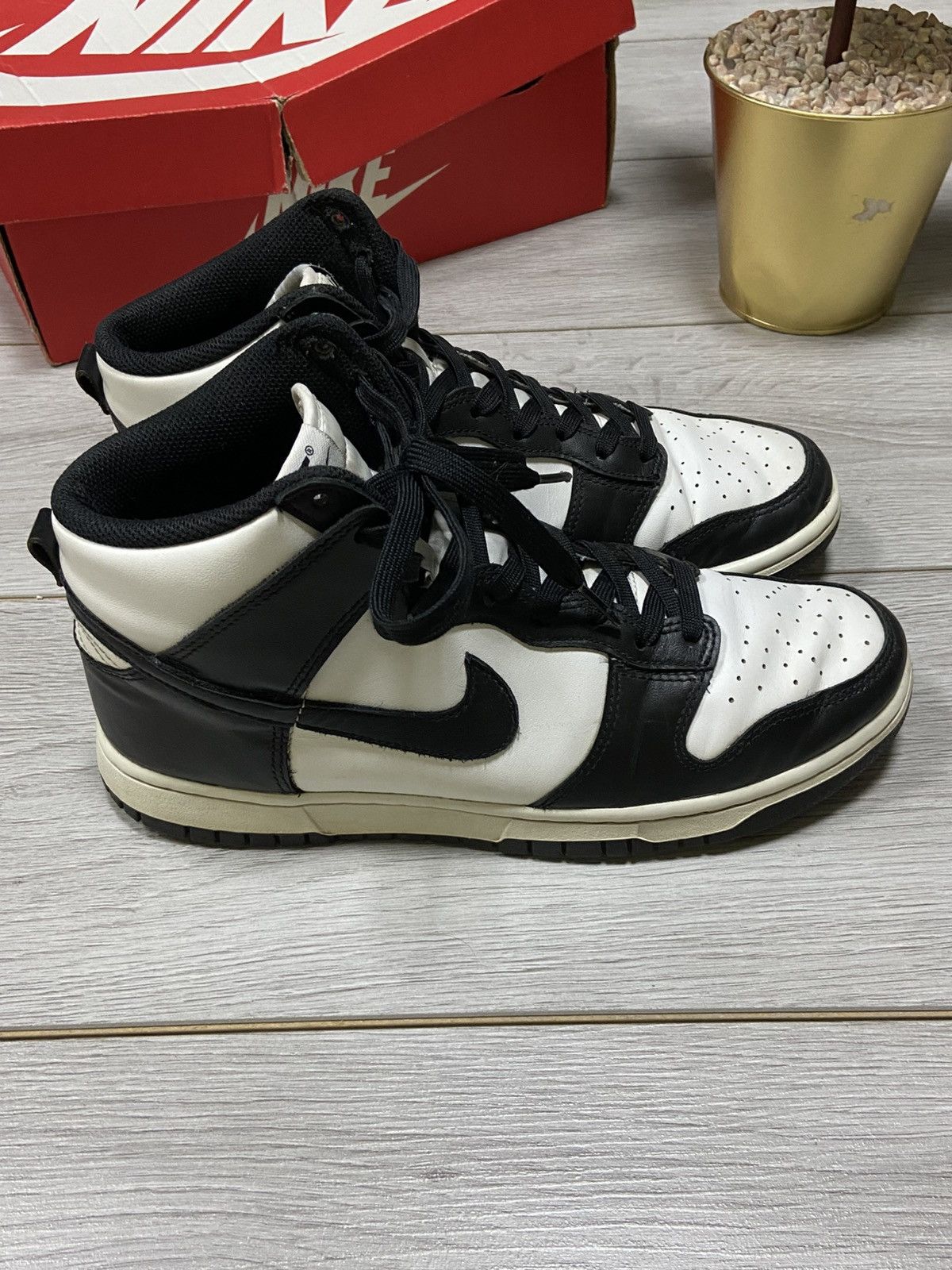 Nike Nike dunk retro black white high with box Size US 8.5 / EU 41-42 - 4 Thumbnail