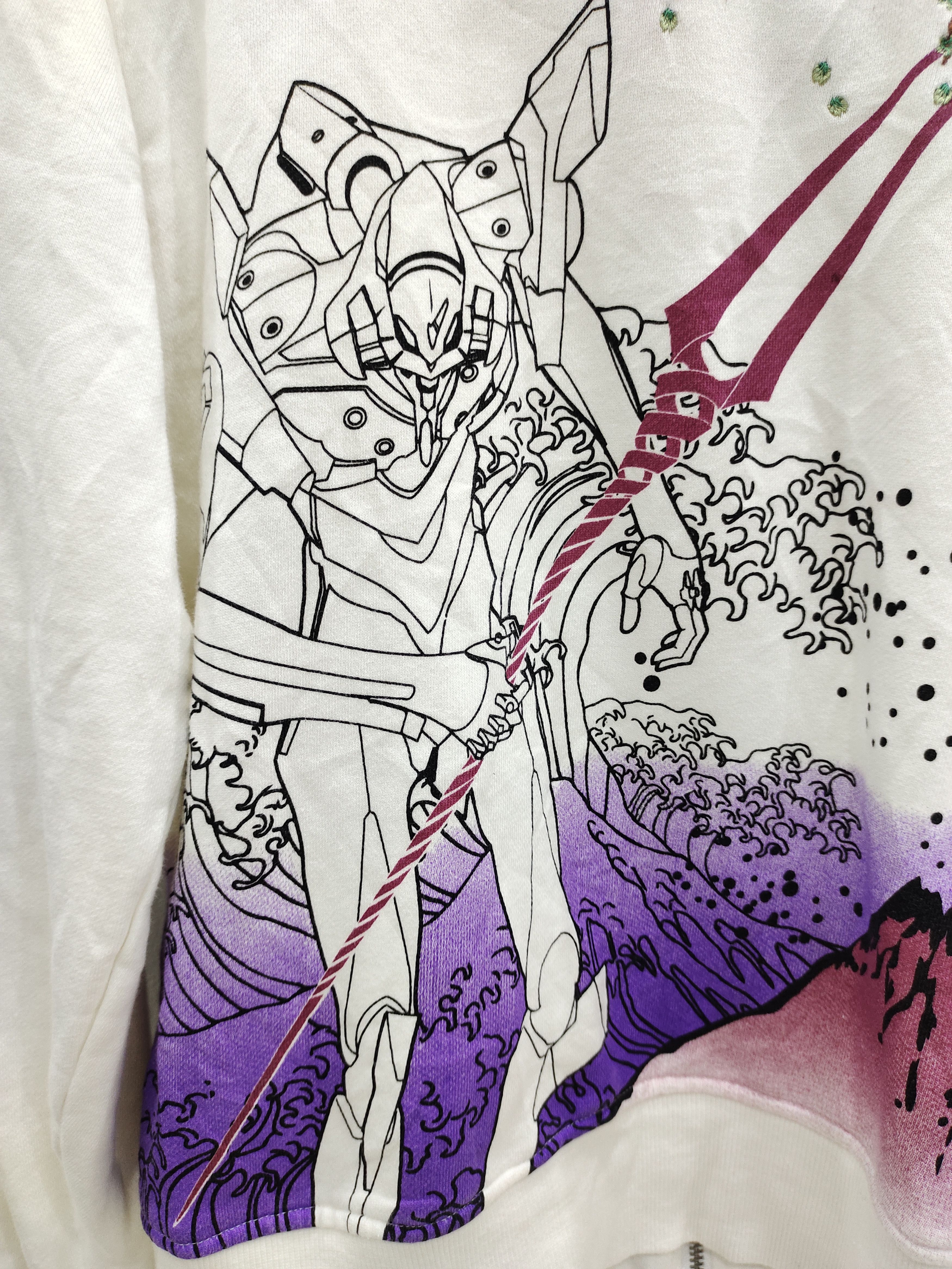 Anime Vintage Evangelion x Nishiki Hoodie Size US L / EU 52-54 / 3 - 3 Thumbnail