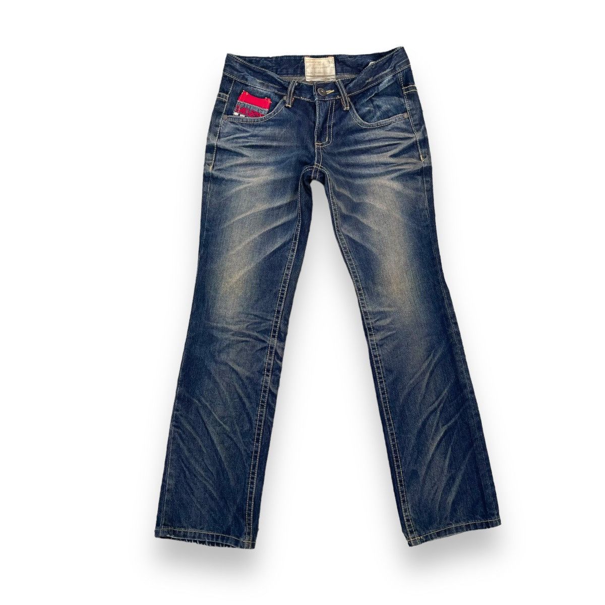 🇯🇵 VINTAGE LOLITA RUSTY WASHED BUCKLE DENIM PANTS