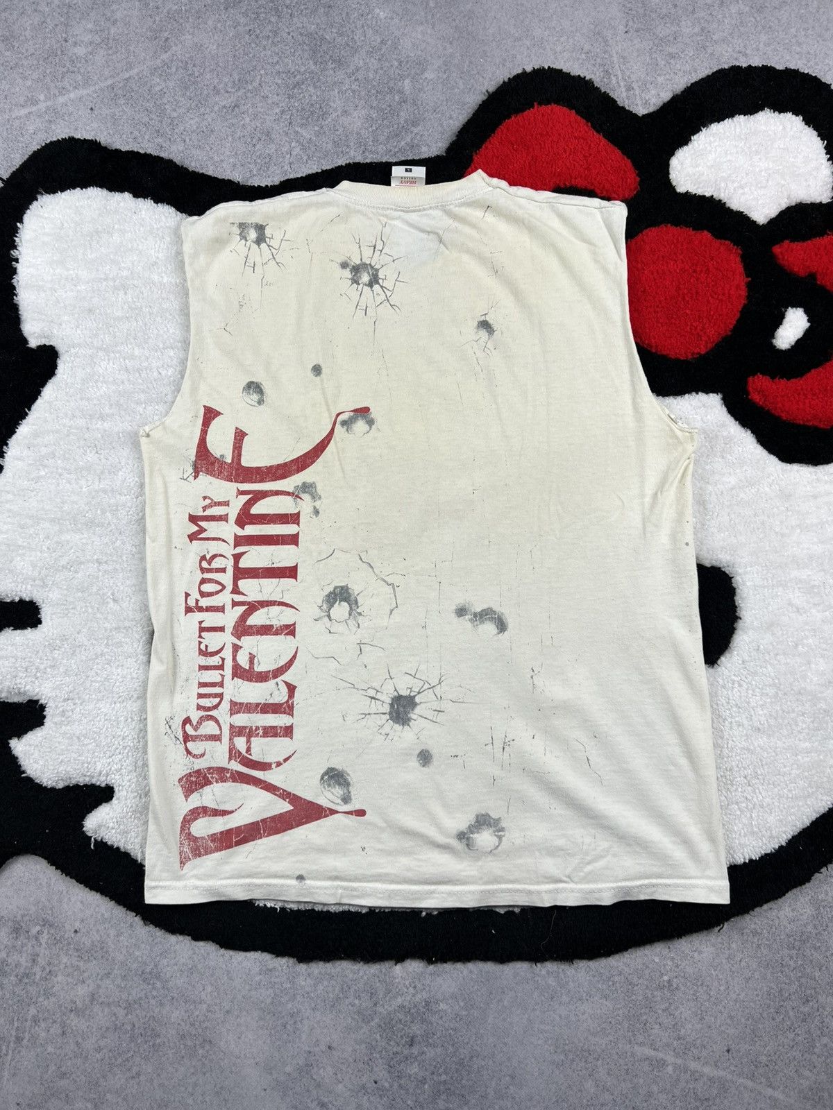 Band Tees T2K Bullet For Valentine Vintage Skulls Grunge Tee Tank Top Size US L / EU 52-54 / 3 - 7 Thumbnail