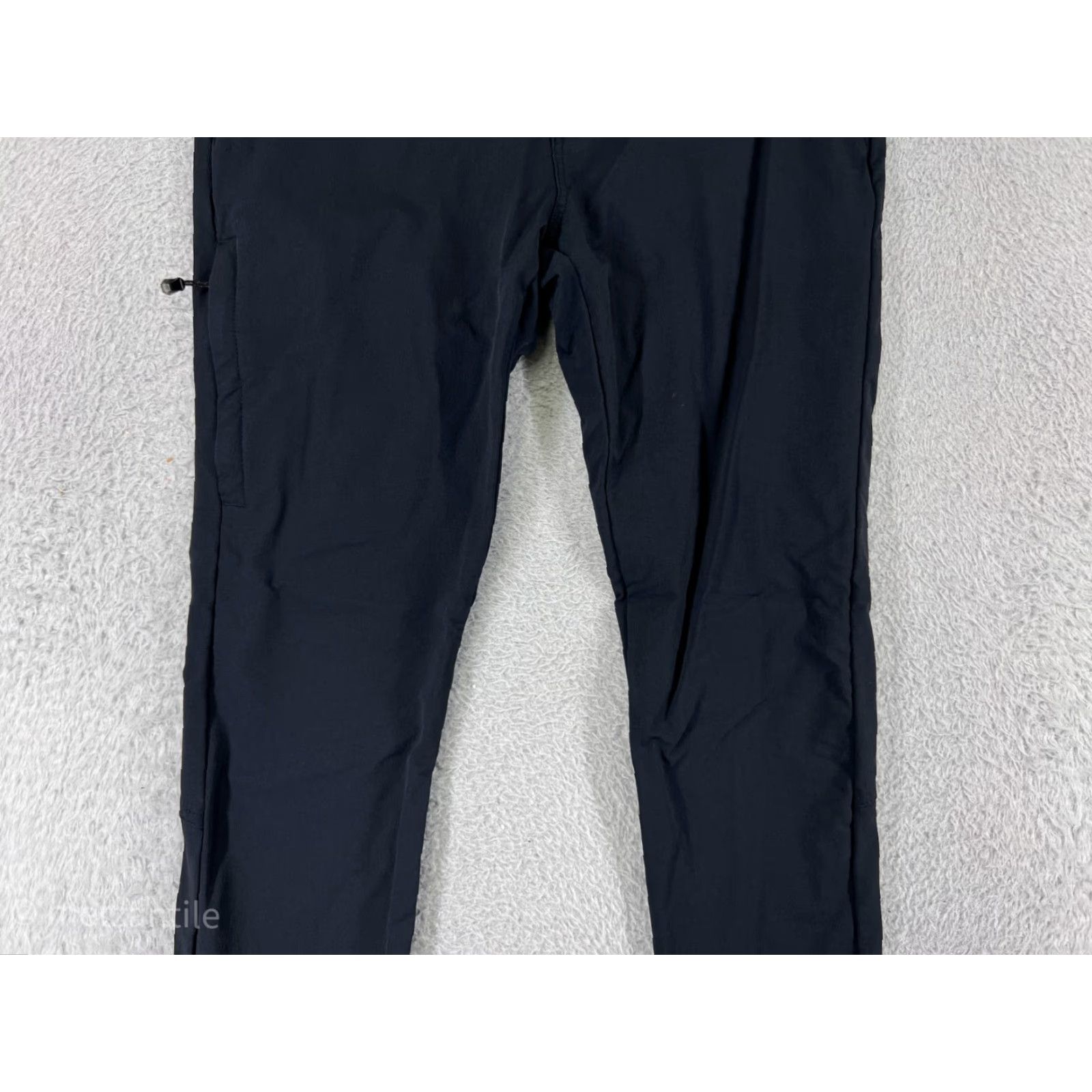 Vintage ZYIA Active Pants Mens Small Blue Skinny Tapered Zipper Pocket Cargo Golf Size US 29 - 3 Thumbnail