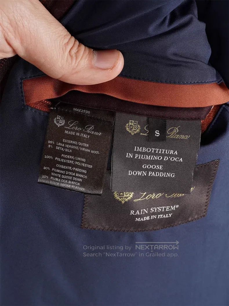 Loro Piana Loro Piana Burgundy Light-Proof Waterproof Down Jacket Size US S / EU 44-46 / 1 - 9 Thumbnail
