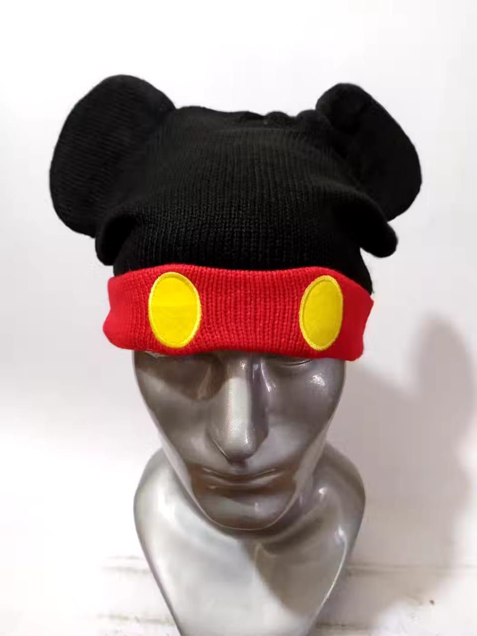 image of Bunny Horn Devil Mickey Beanie Hats Disney in Mix, Men's