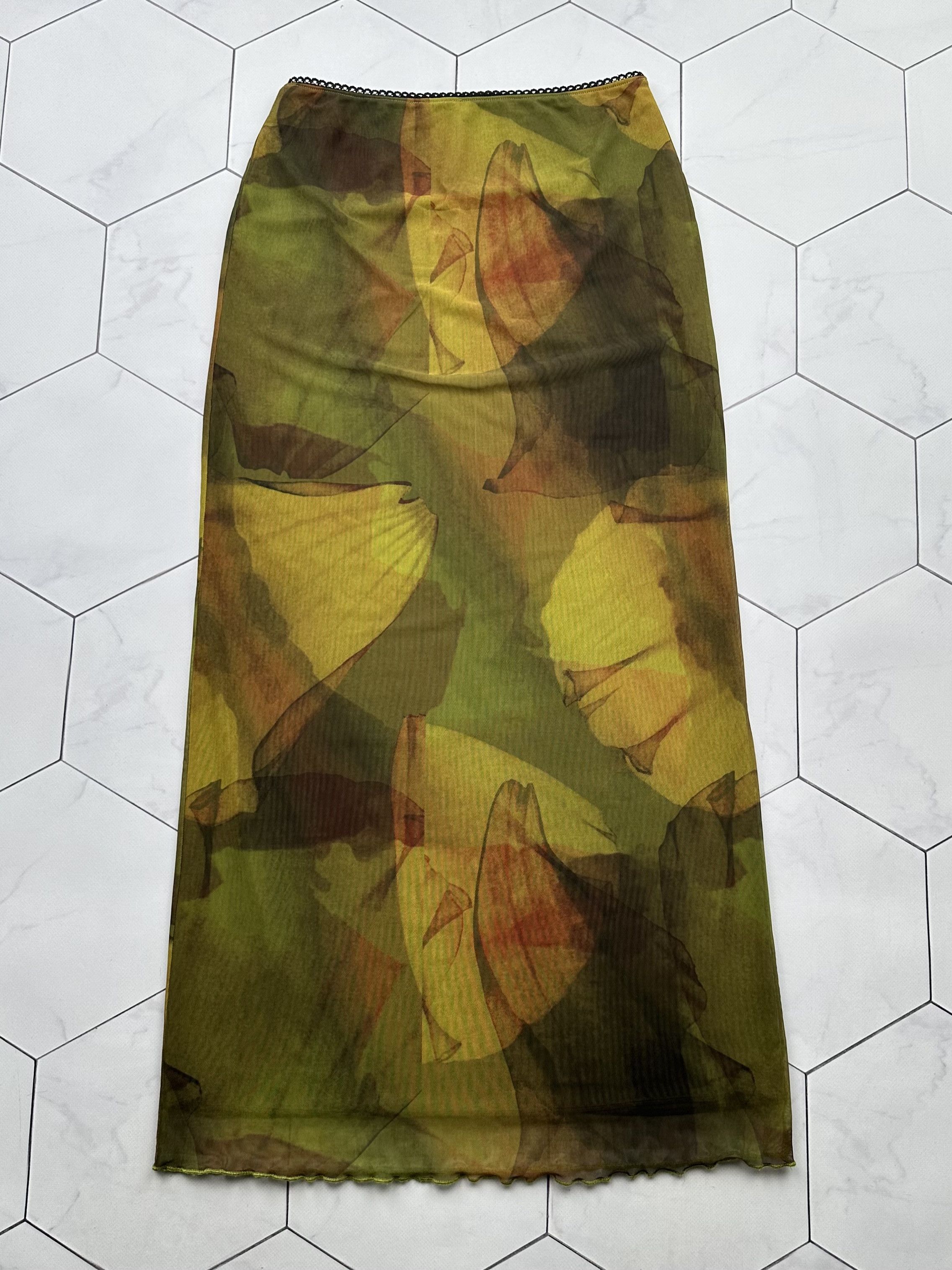 image of Avant Garde x Miss Sixty Vintage Printed Maxi Skirt, Women's (Size 26)